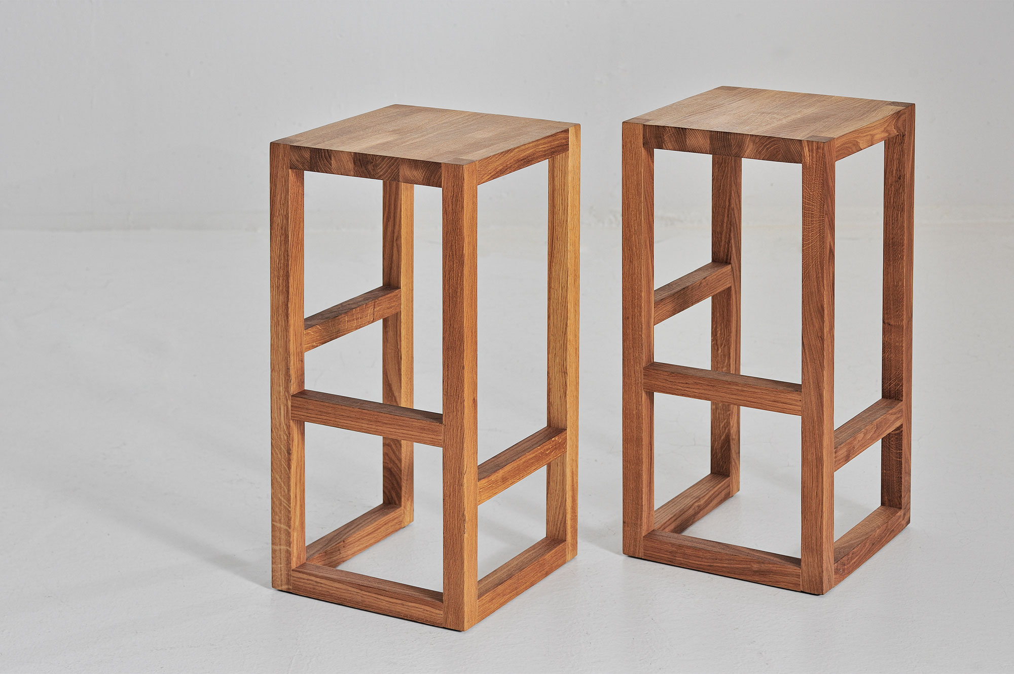 Bar Stool Solid Wood STEP 3723a custom made in solid wood by vitamin design