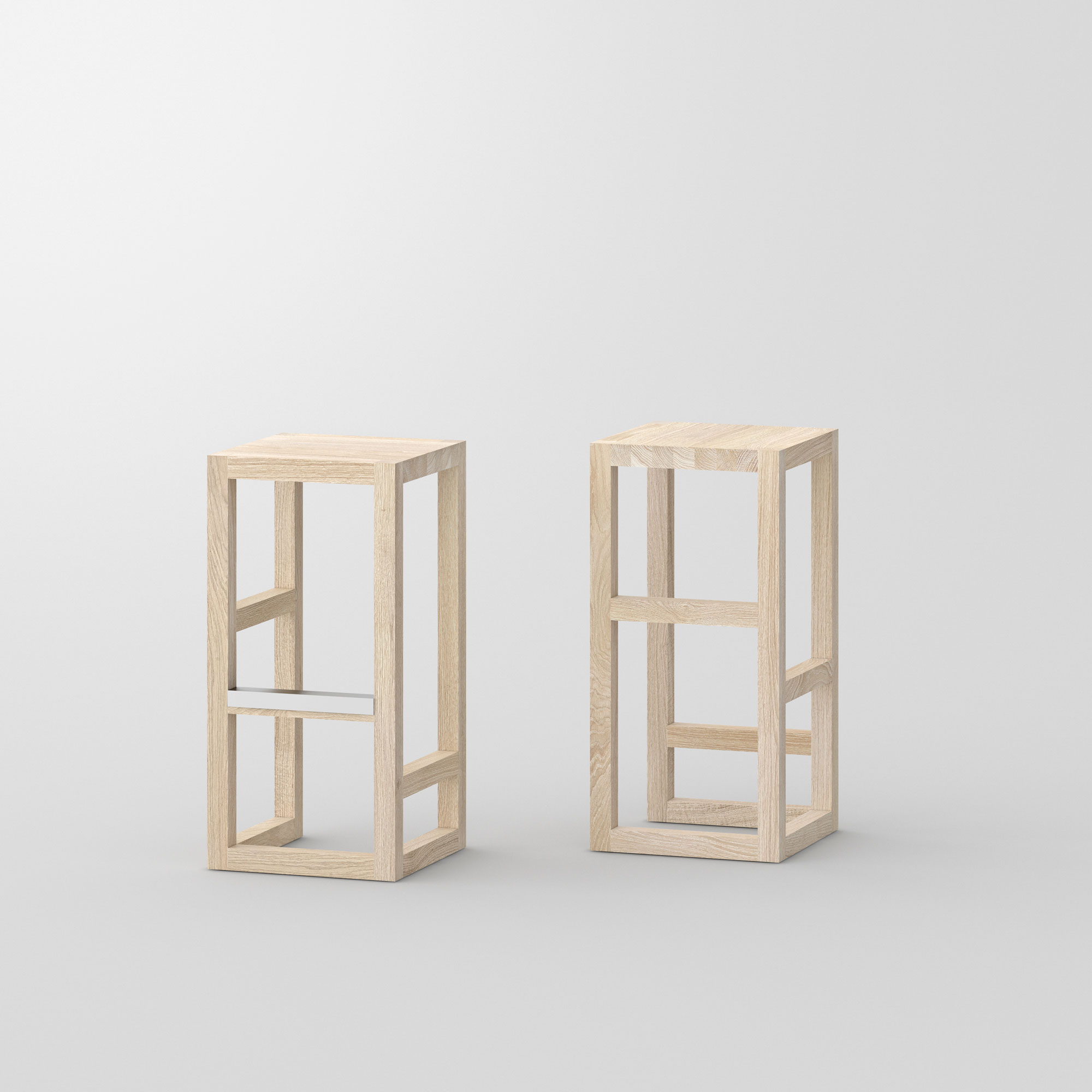 Bar Stool Solid Wood STEP cam1 custom made in solid wood by vitamin design