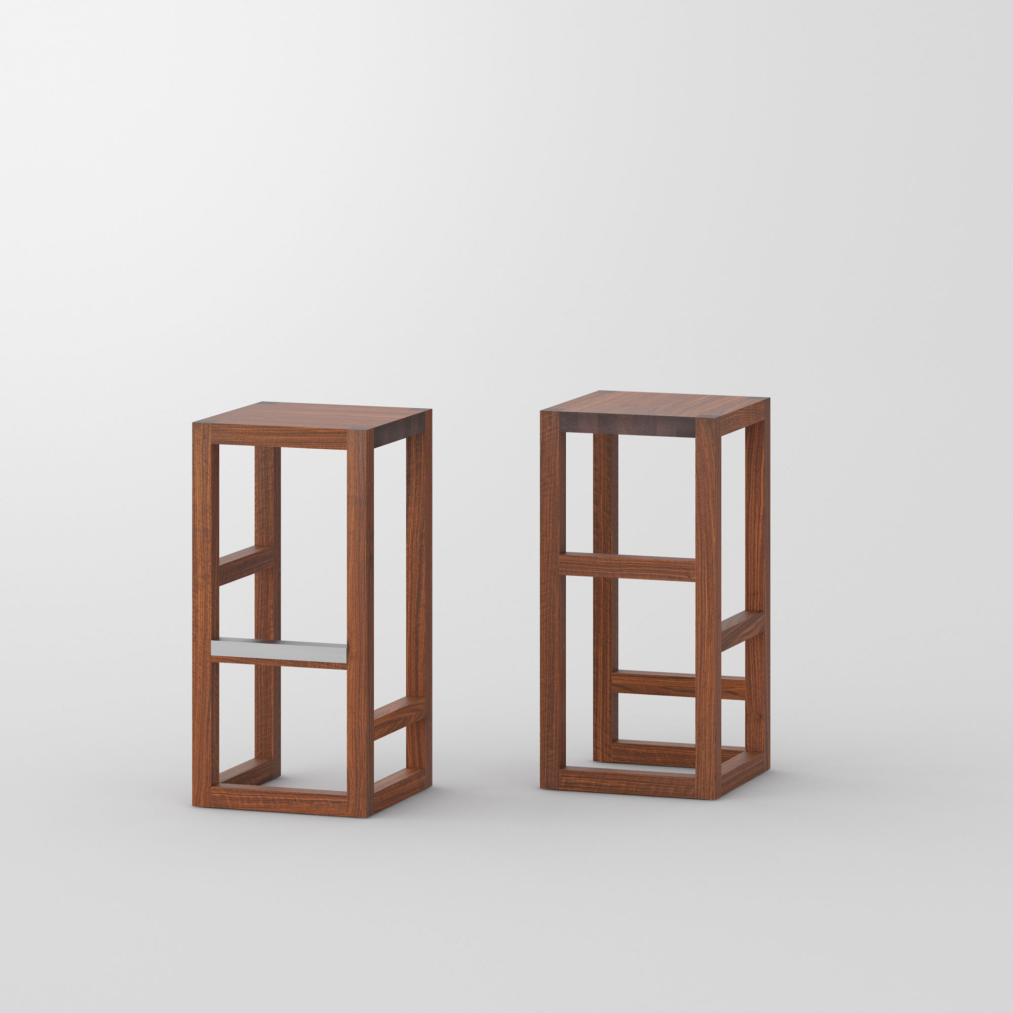 Bar Stool Solid Wood STEP cam1 custom made in solid wood by vitamin design