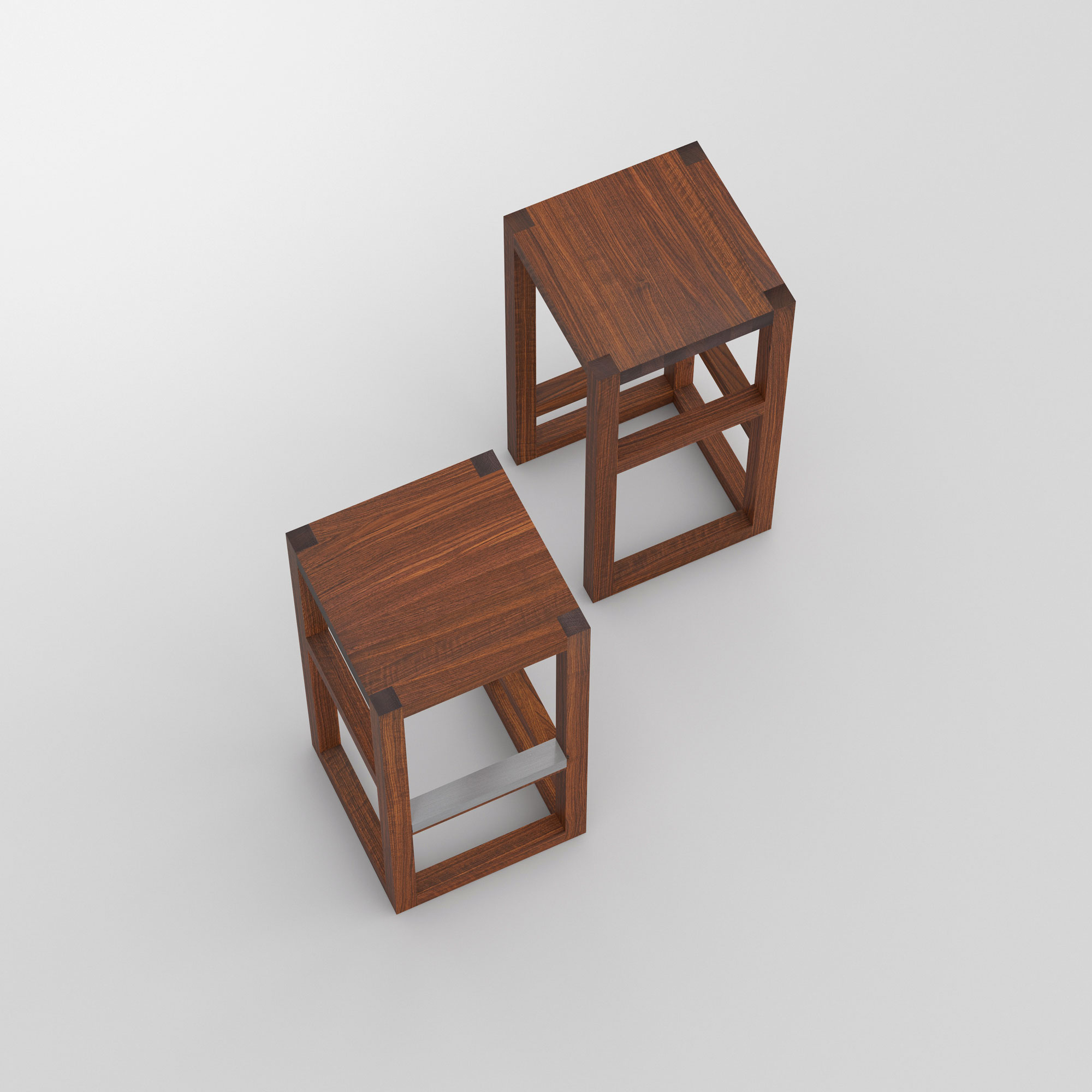 Bar Stool Solid Wood STEP cam2 custom made in solid wood by vitamin design
