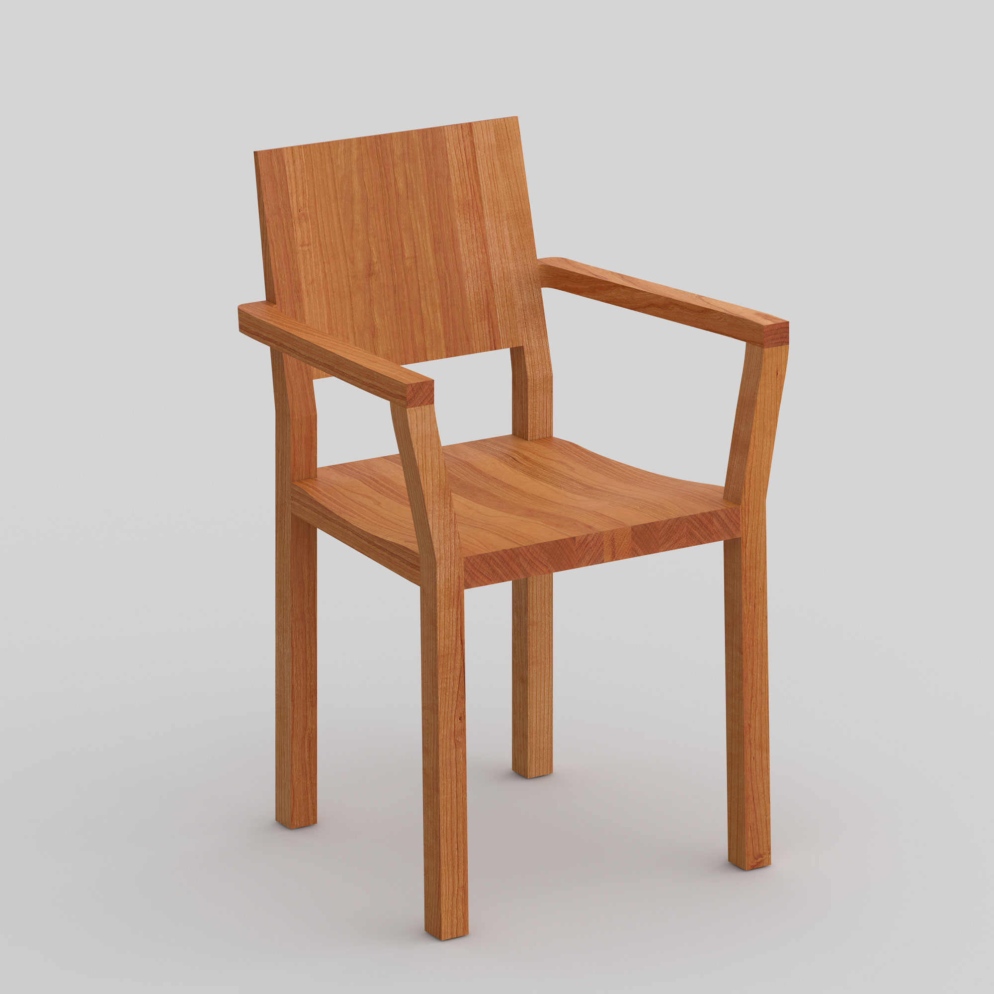 Solid Wood Armchair TAU-A cam1 custom made in solid wood by vitamin design