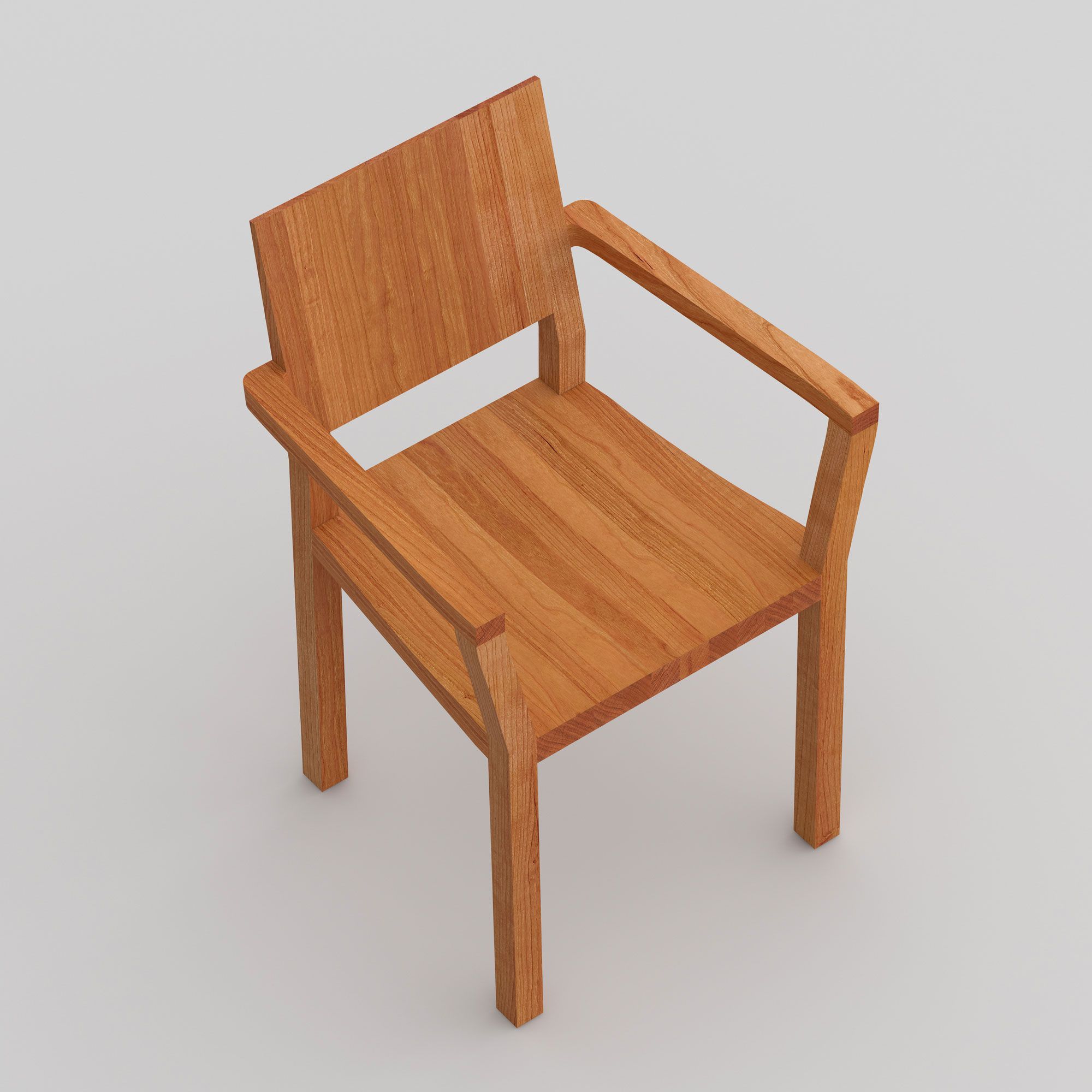 Solid Wood Armchair TAU-A cam2 custom made in solid wood by vitamin design