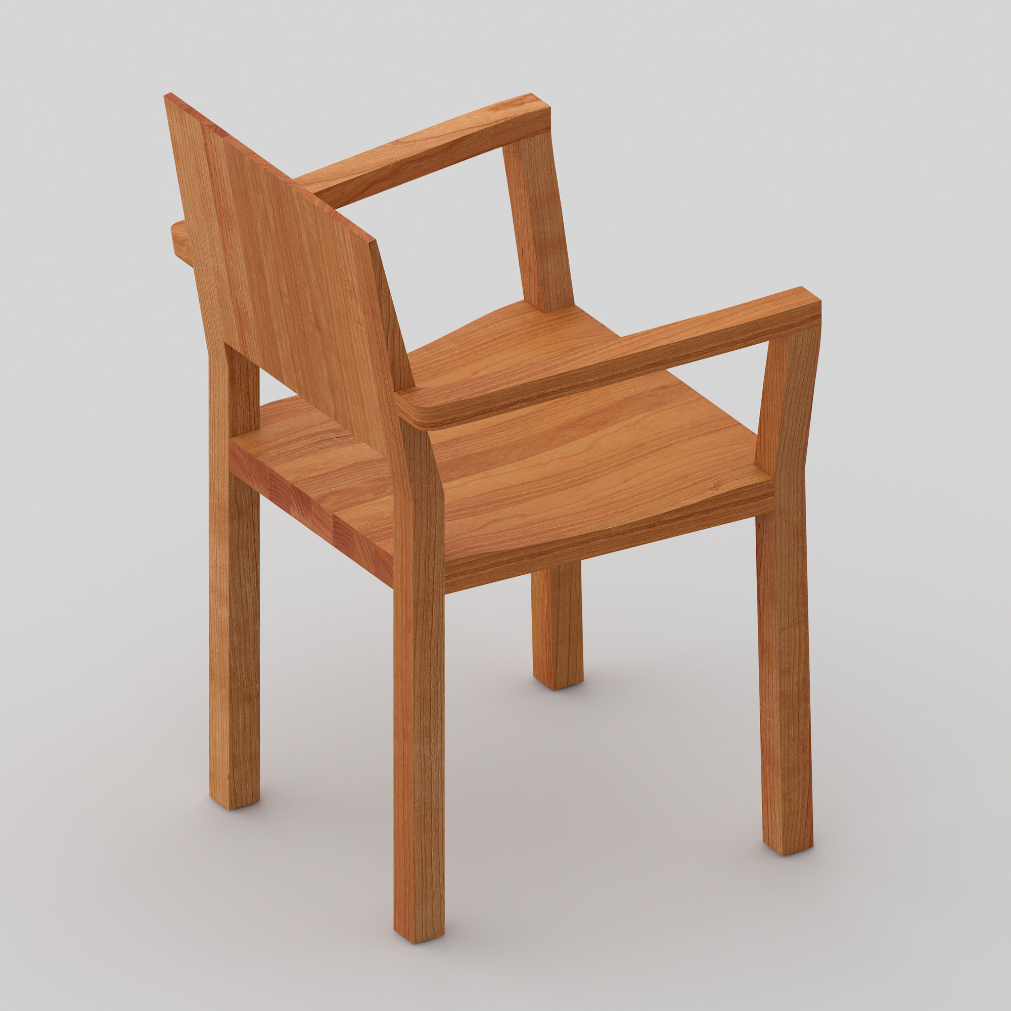 Solid Wood Armchair TAU-A cam3 custom made in solid wood by vitamin design
