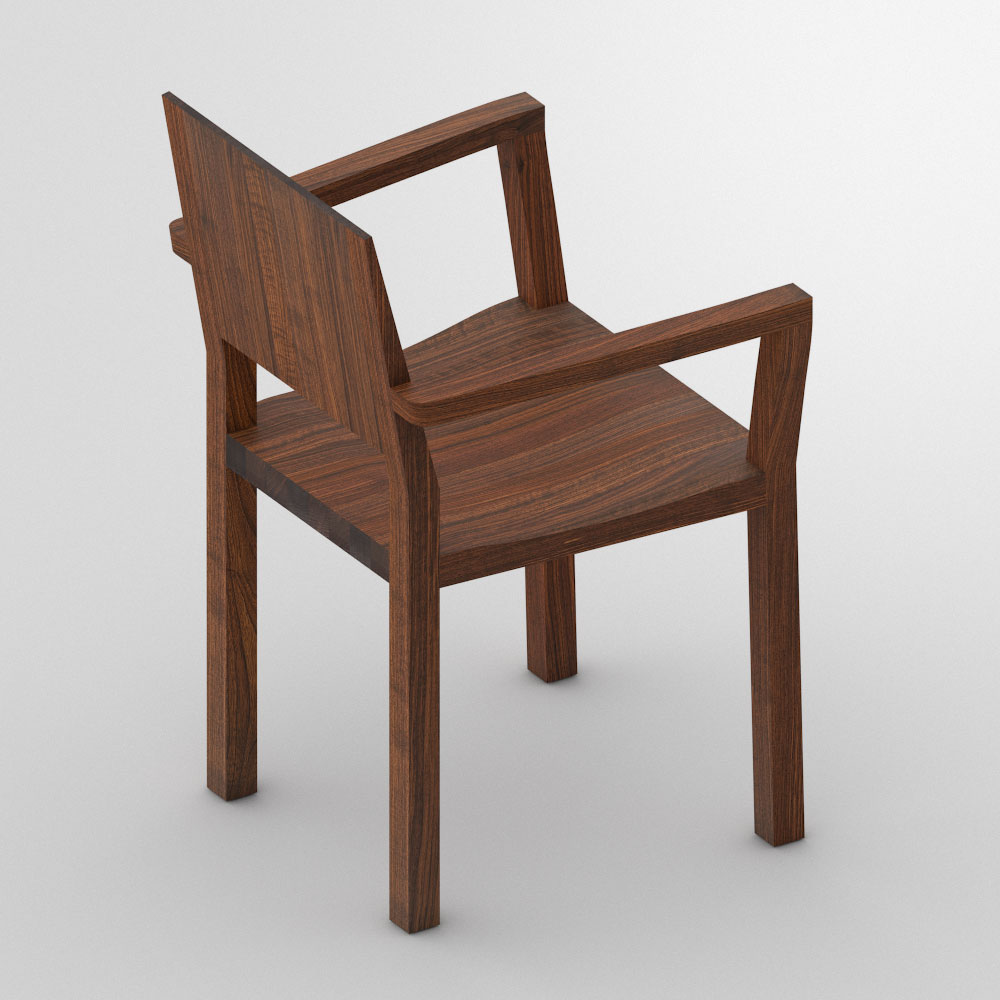 Solid wood online arm chair