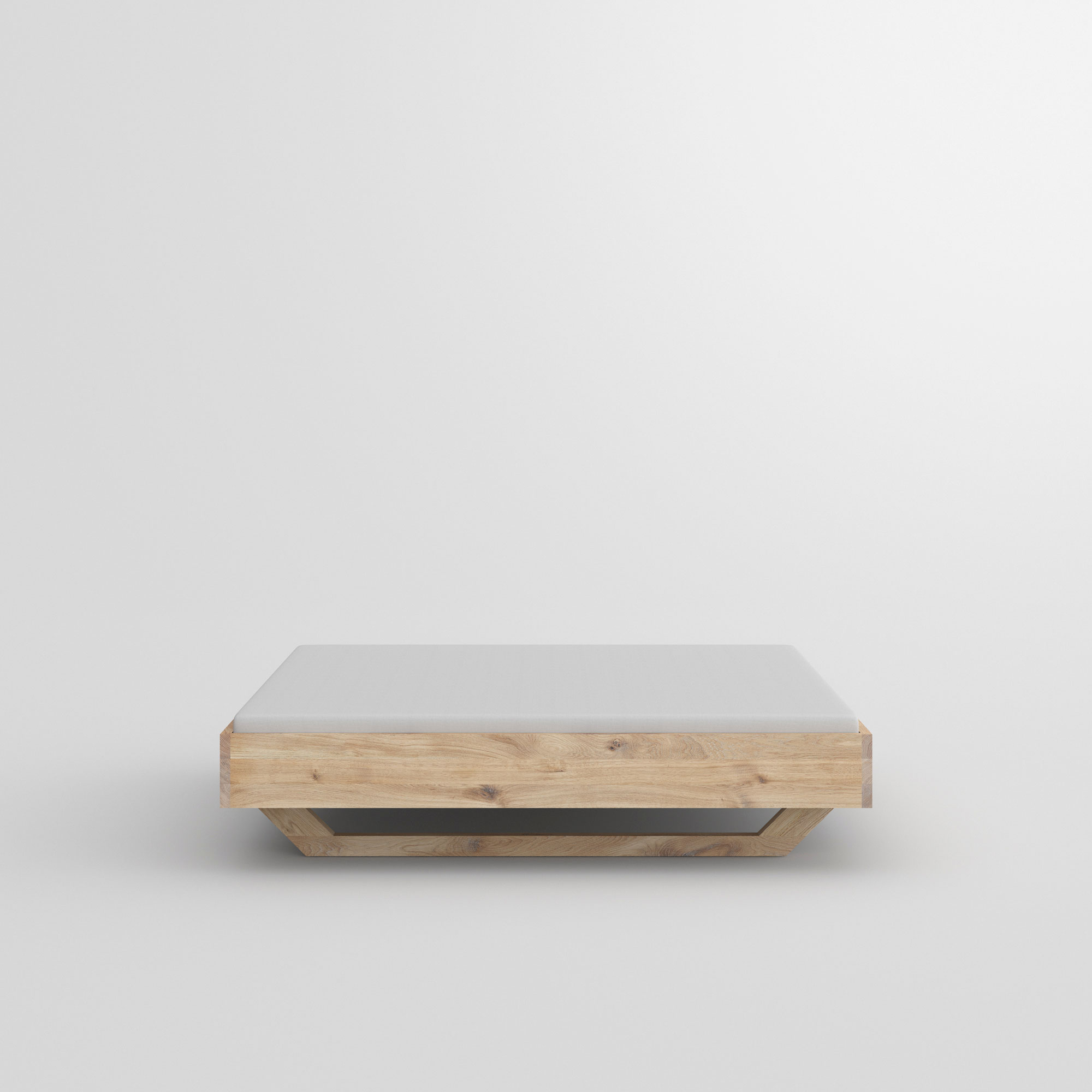 Solid Wood Bed Frame QUADRA FRAME cam2 custom made in solid wood by vitamin design