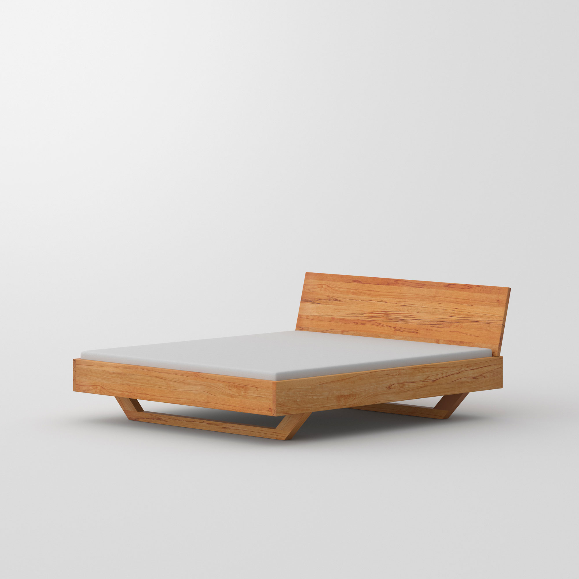 Solid Wooden Bed QUADRA SOFT cam1 custom made in solid wood by vitamin design