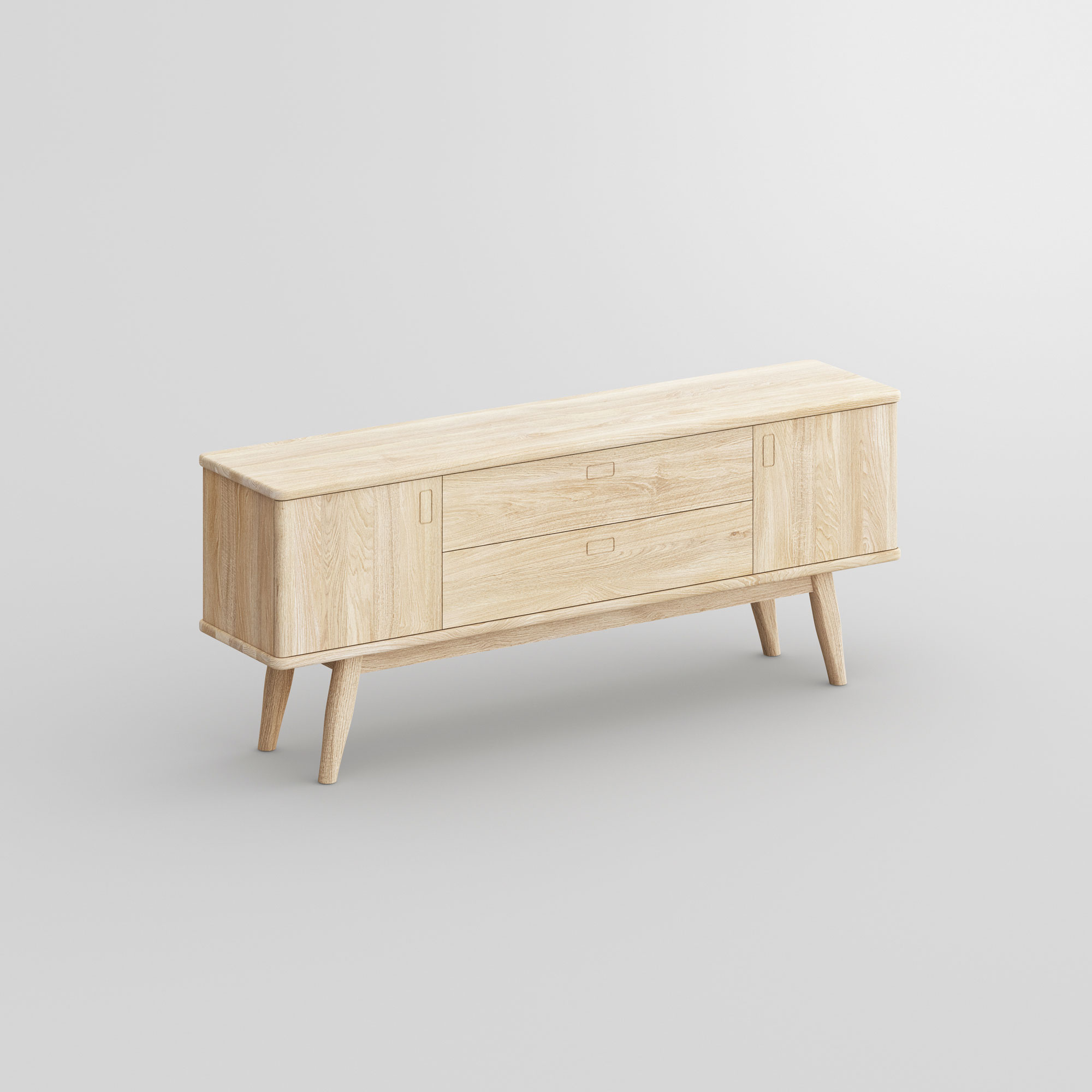 Solid Wood Cupboard Sideboard AETAS SPACE vitamin-design custom made in solid wood by vitamin design