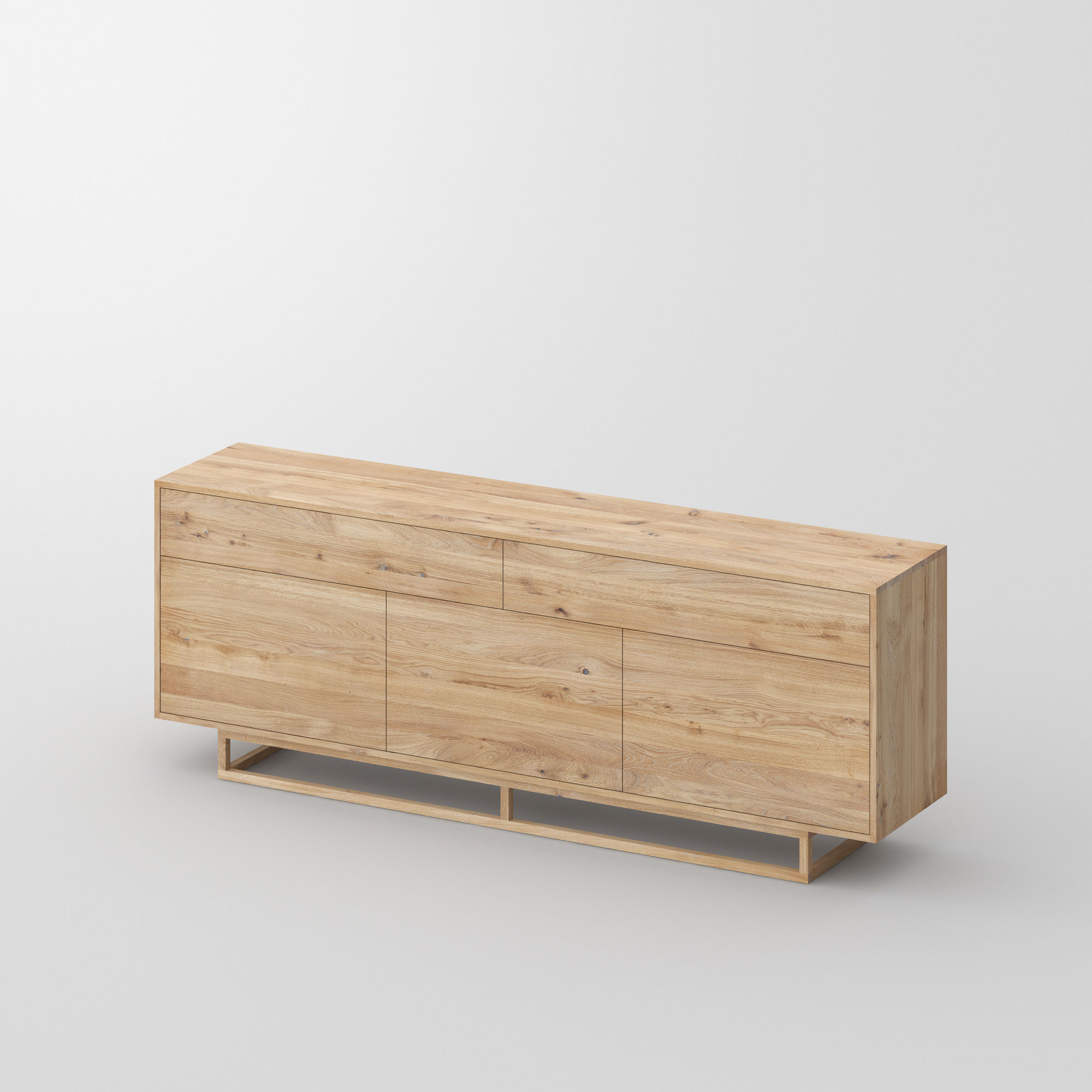 Wooden Designer Sideboard LINEA cam1 custom made in solid wood by vitamin design