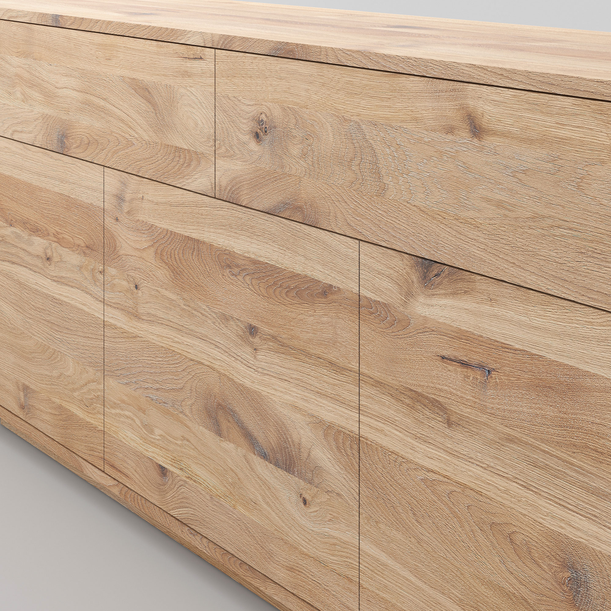 Wooden Designer Sideboard LINEA cam4 custom made in solid wood by vitamin design