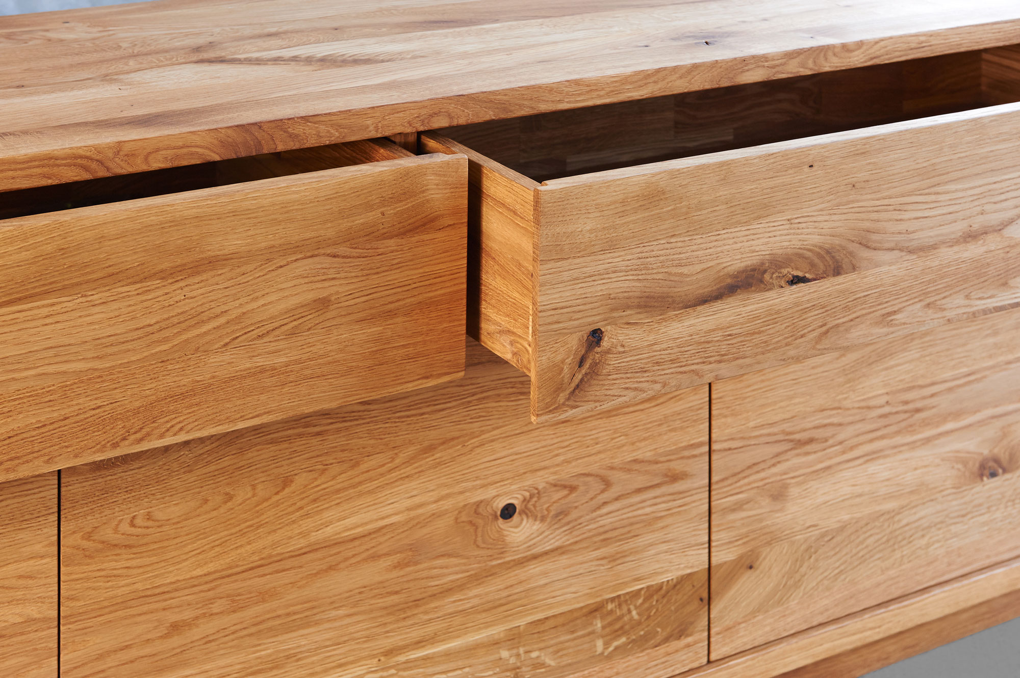 Wooden Designer Sideboard LINEA VDC8914 custom made in solid wood by vitamin design