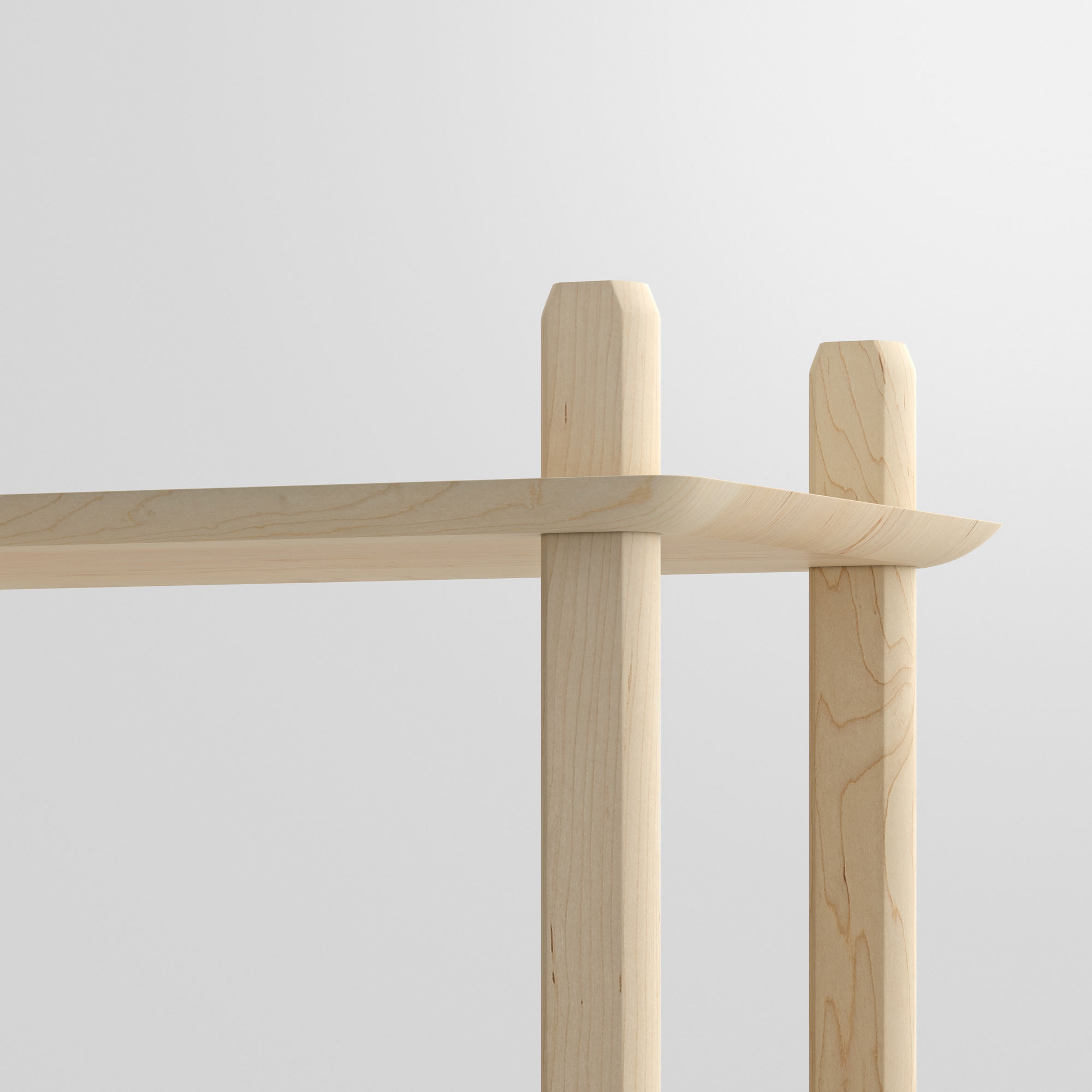 Design Shelf AETAS vitamin-design custom made in solid wood by vitamin design
