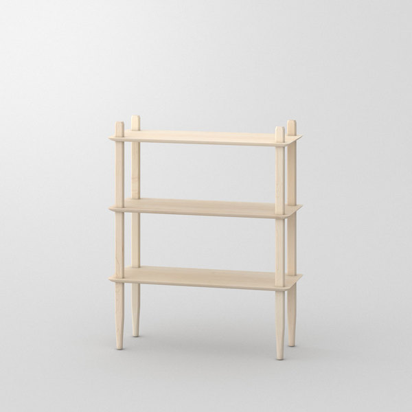 Design Shelf AETAS cam1 custom made in Solid American maple, chalked by vitamin design