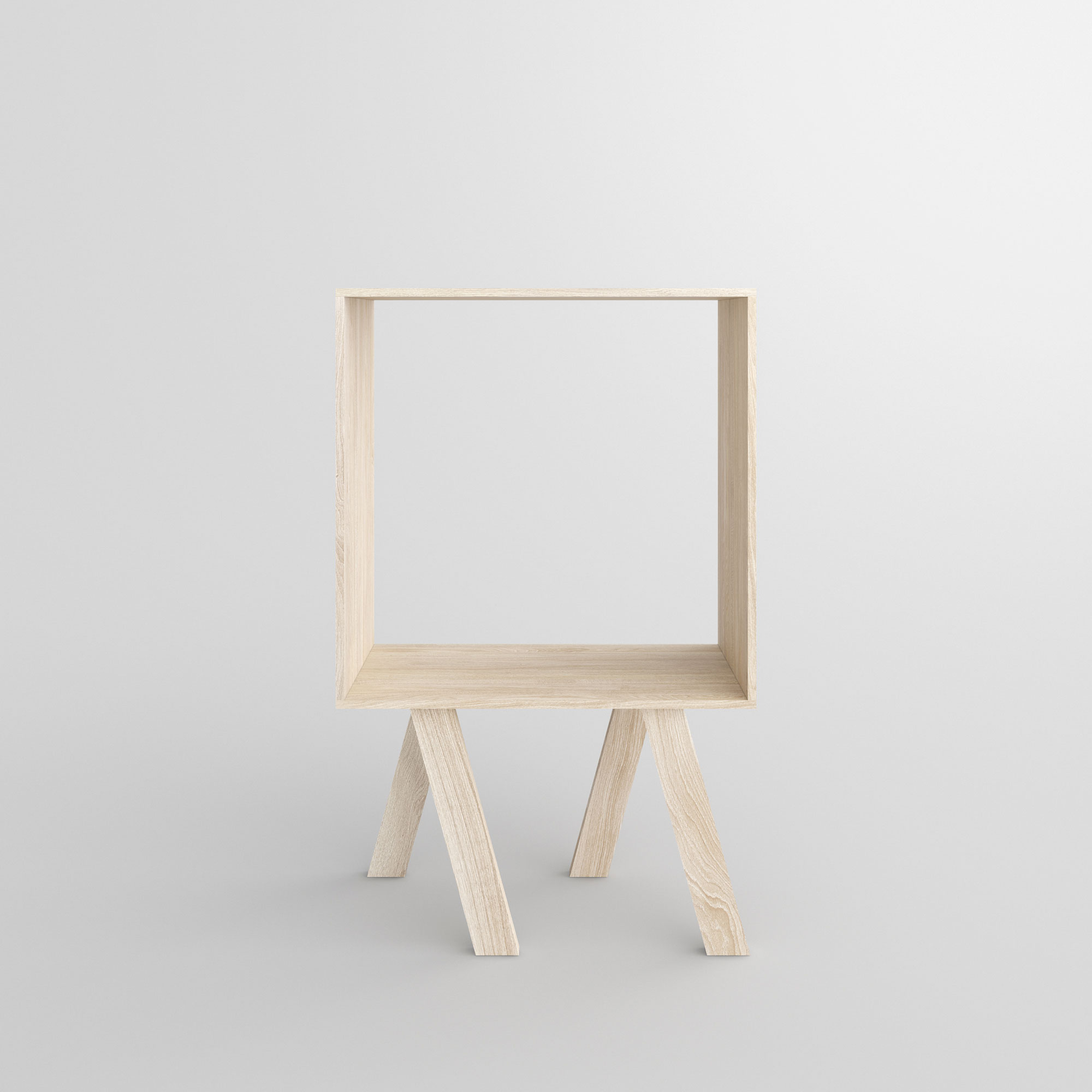 Designer Solid Wood Shelf GO 0000 custom made in solid wood by vitamin design