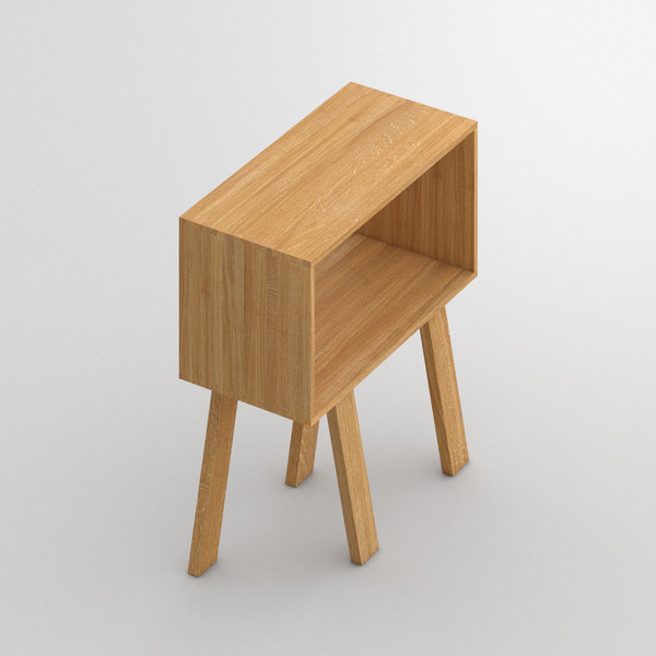 Designer Solid Wood Shelf GO cam1 custom made in Solid oak, oiled by vitamin design