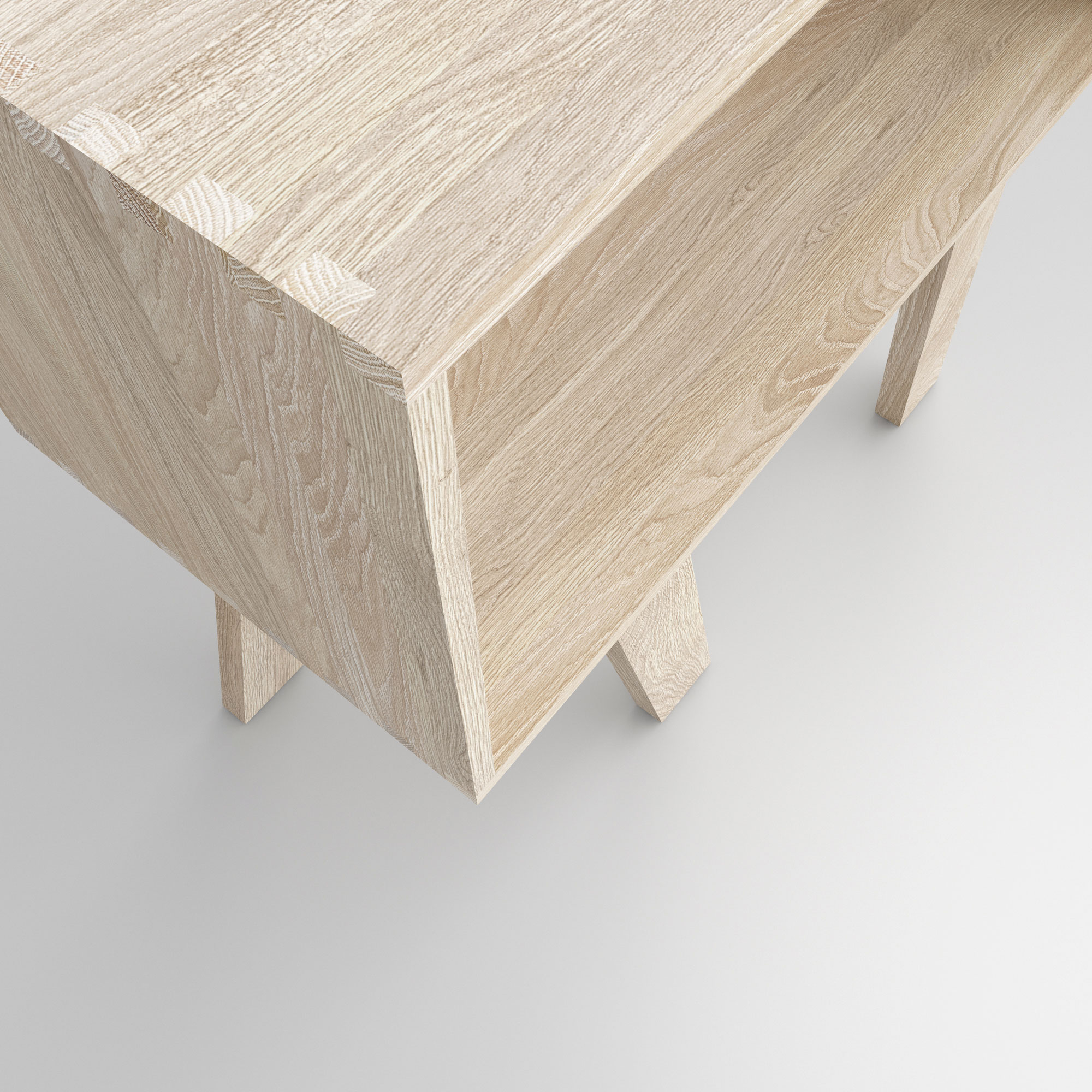 Solid Wood Shelf GO RW 0000 custom made in solid wood by vitamin design