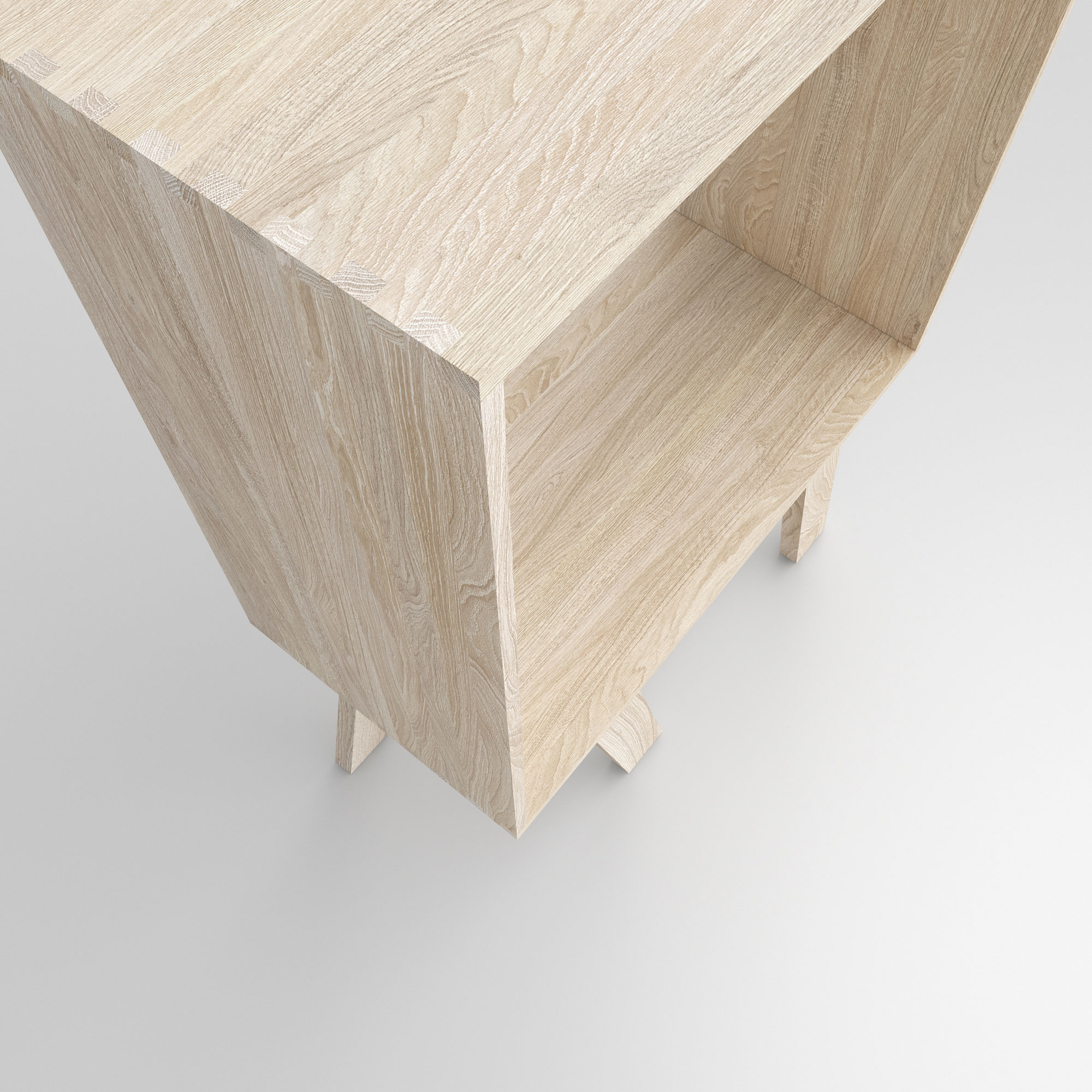 Solid Wood Shelf GO RW 0000 custom made in solid wood by vitamin design