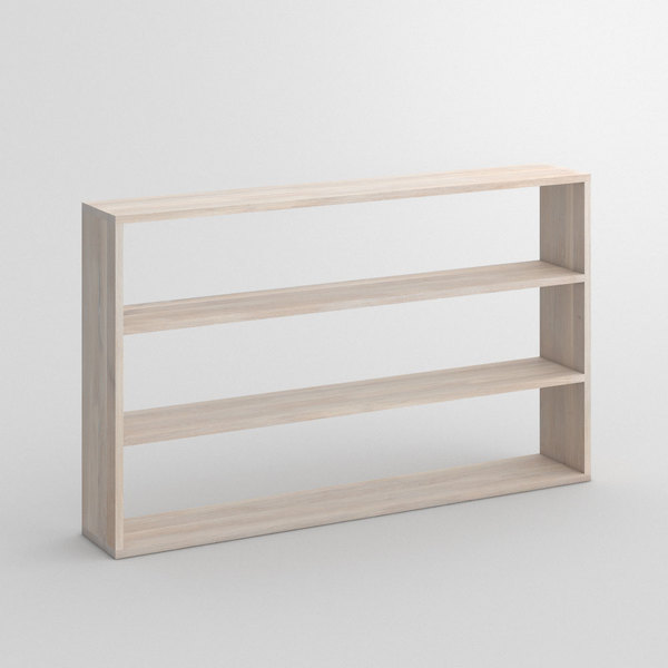 Wooden Shelf MENA cam1 custom made in Solid oak, white oiled by vitamin design