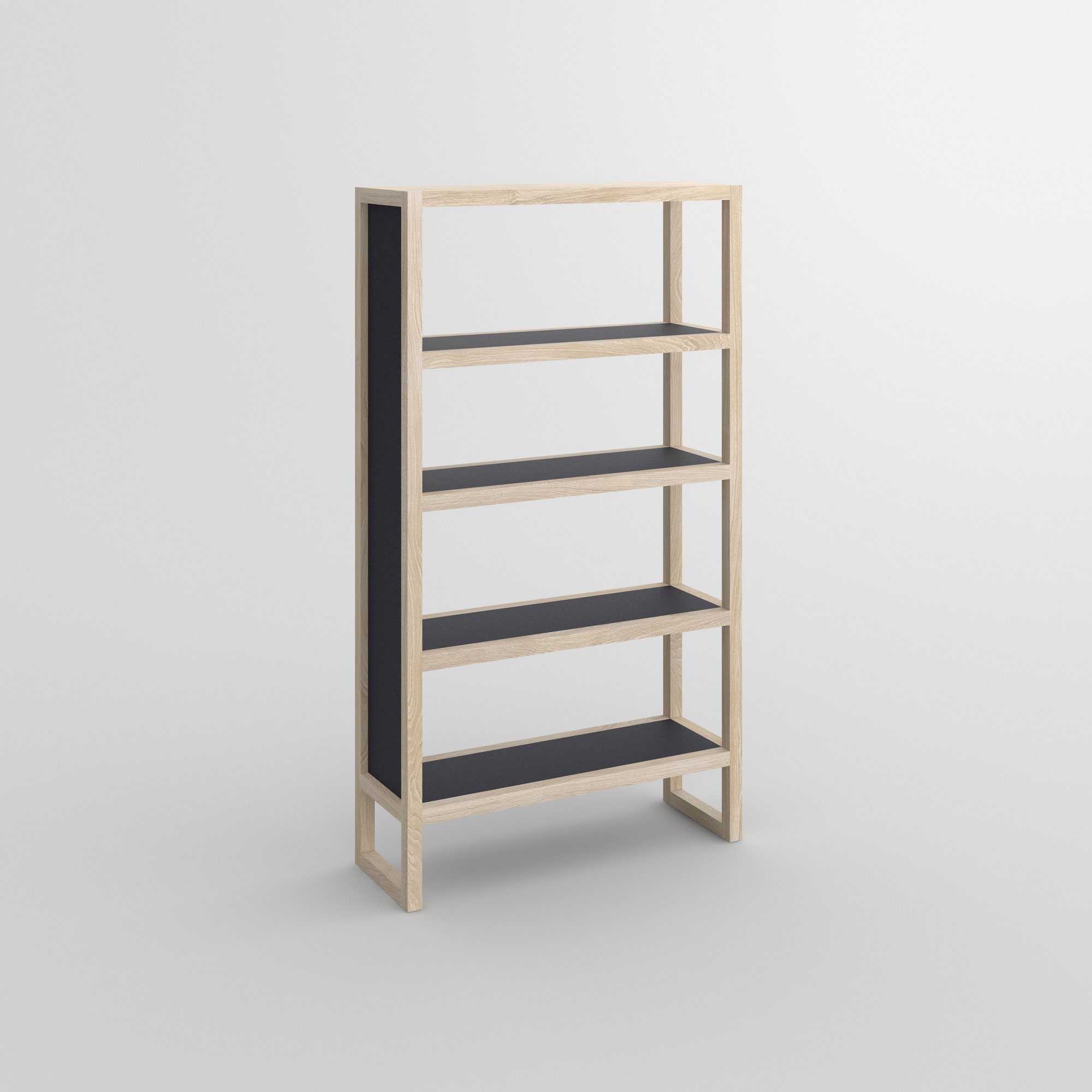 Linoleum Wood Shelf SENA cam1 custom made in solid wood by vitamin design
