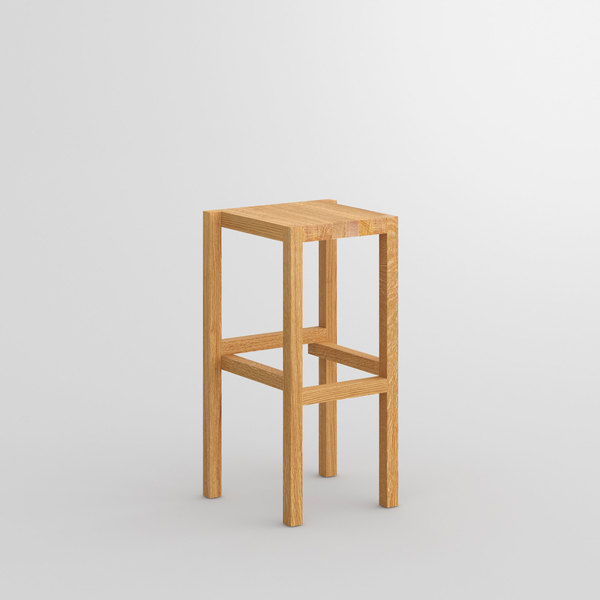 Solid Wood Bar Stool PALI cam1 custom made in solid wood by vitamin design