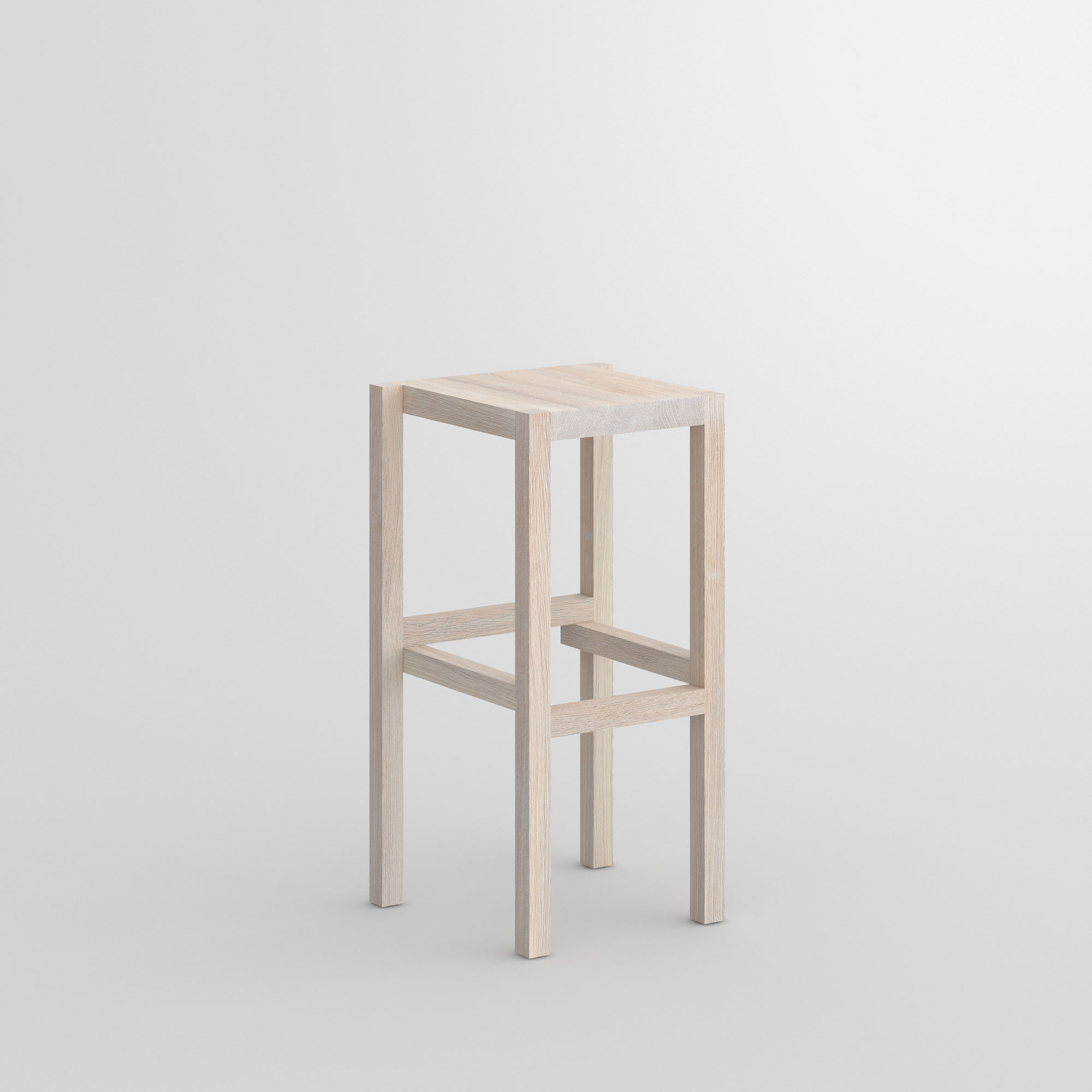 Solid Wood Bar Stool PALI cam1 custom made in solid wood by vitamin design