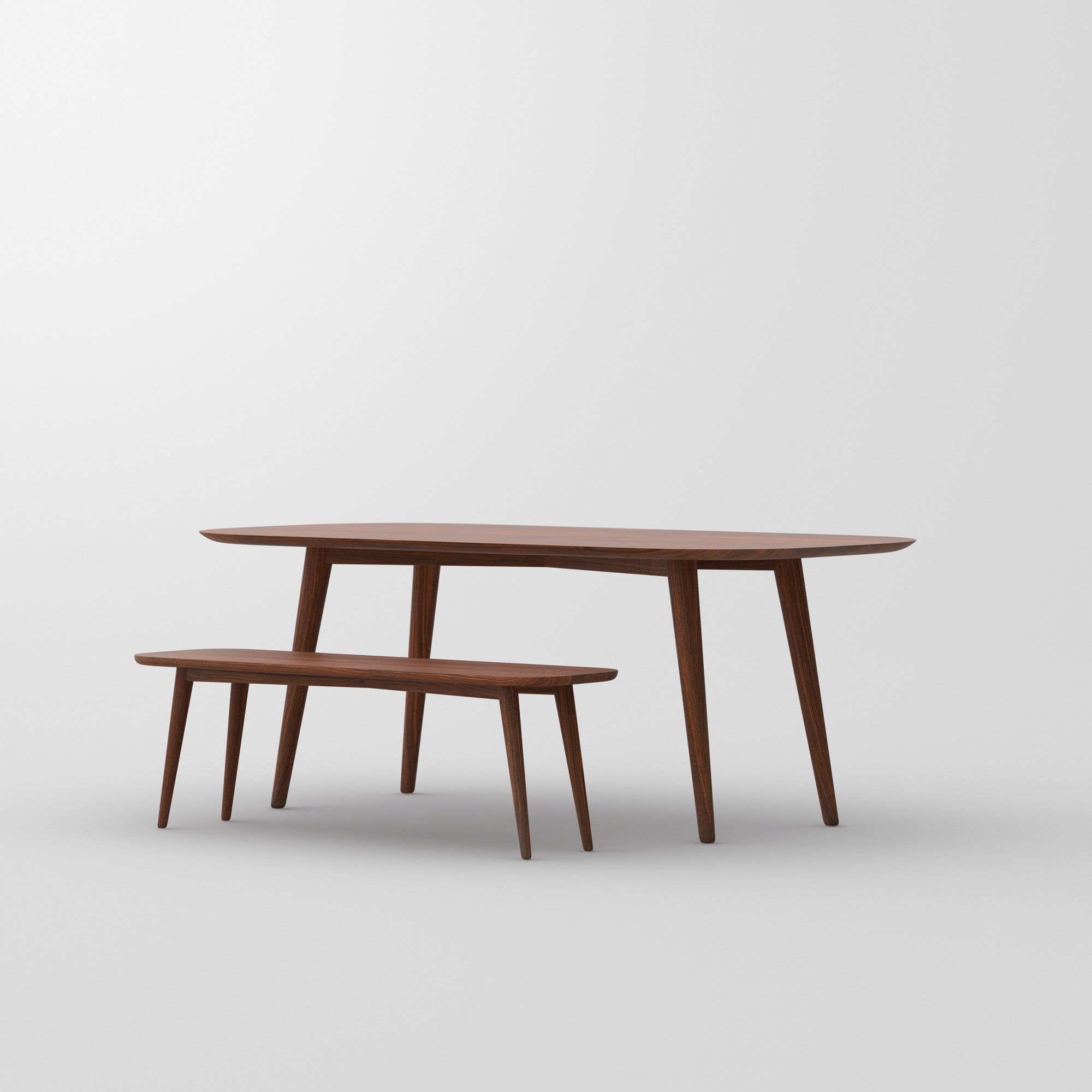 Oval Dining Table AMBIO vitamin-design custom made in solid wood by vitamin design
