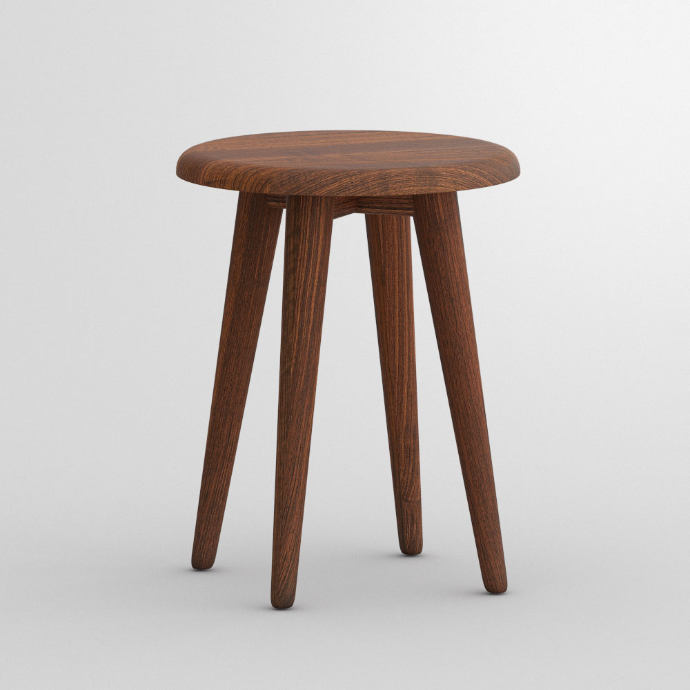 Round wooden sale stools