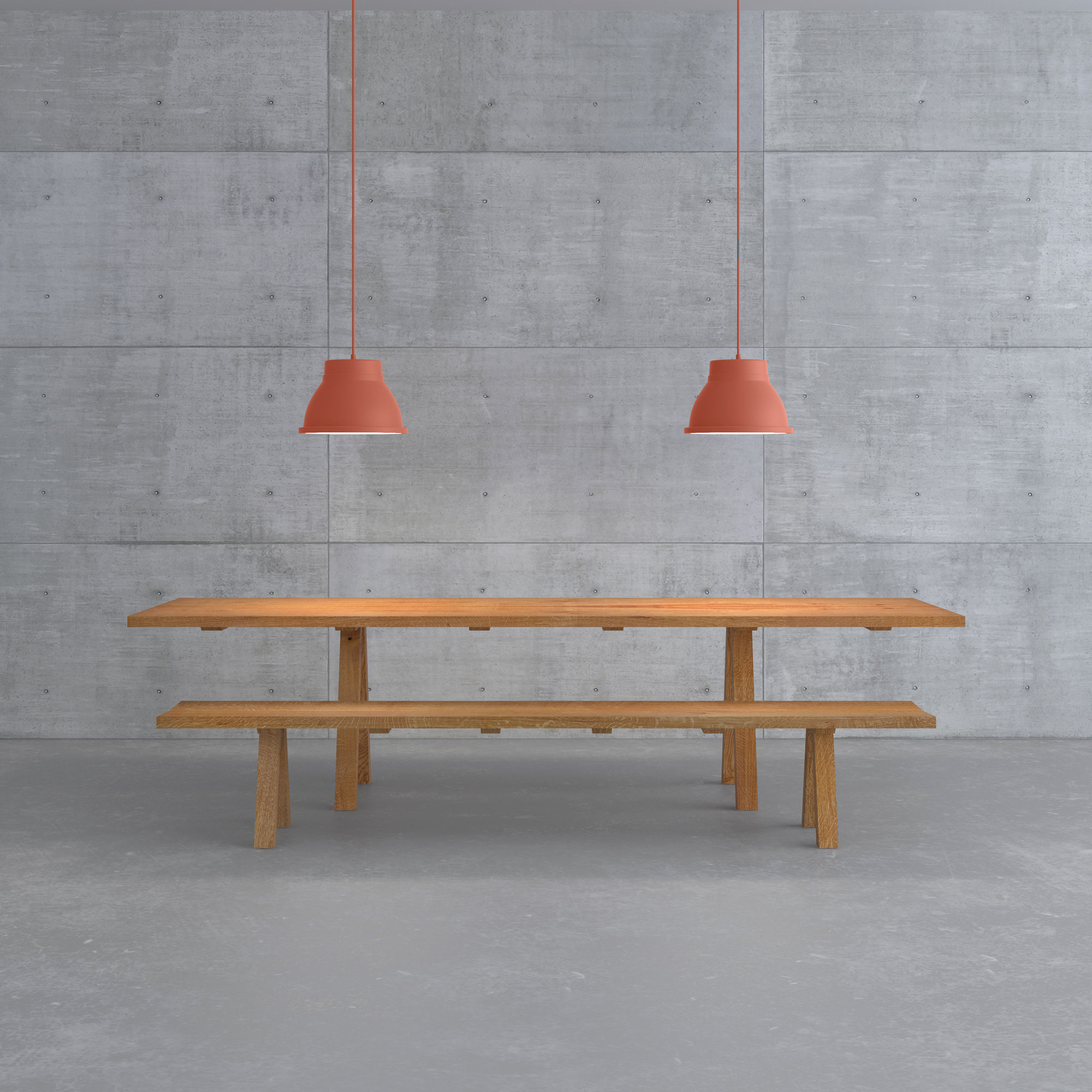 Dining Room Bench PAPILIO pk custom made in solid wood by vitamin design