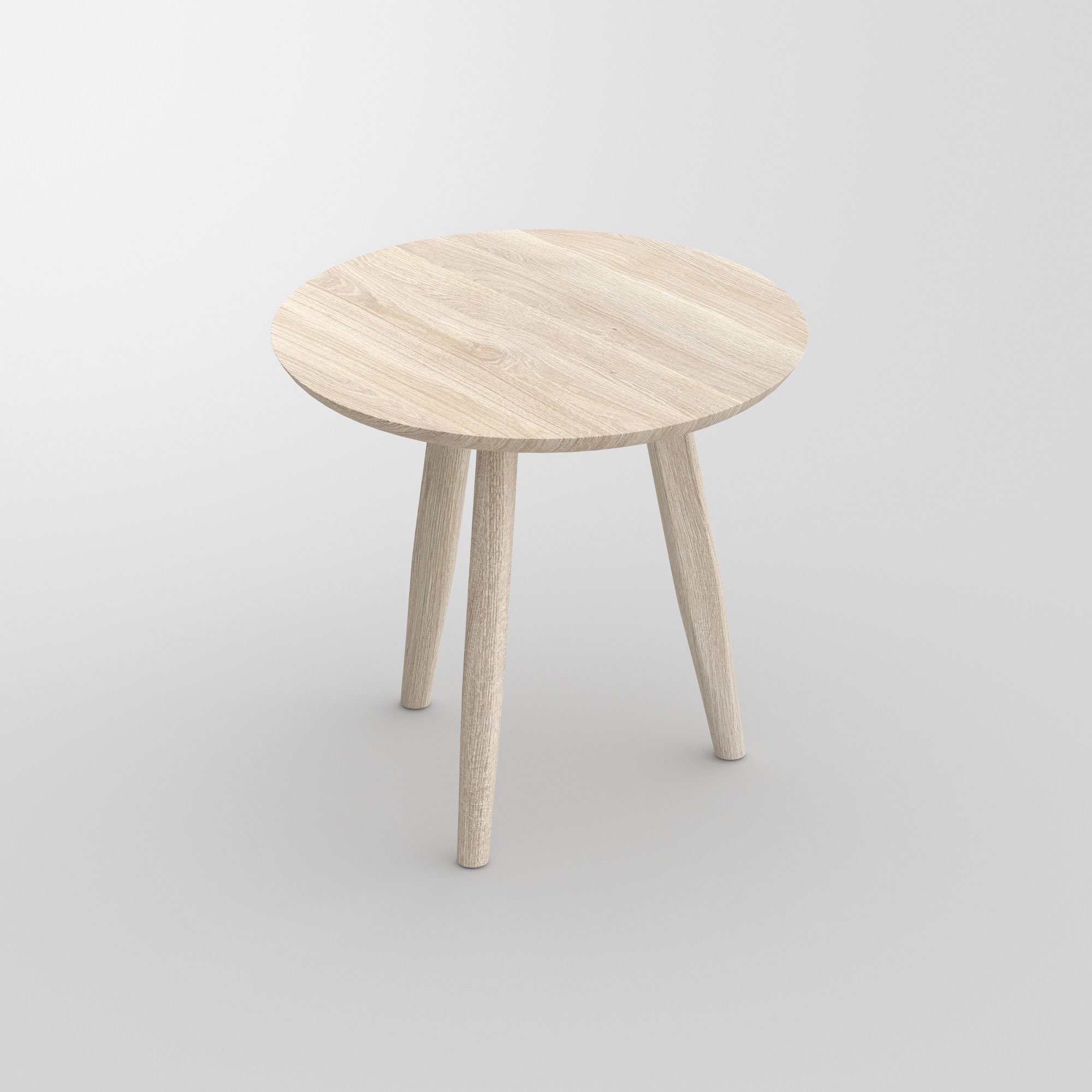 Round Night Table AETAS ROUND cam1 custom made in solid wood by vitamin design