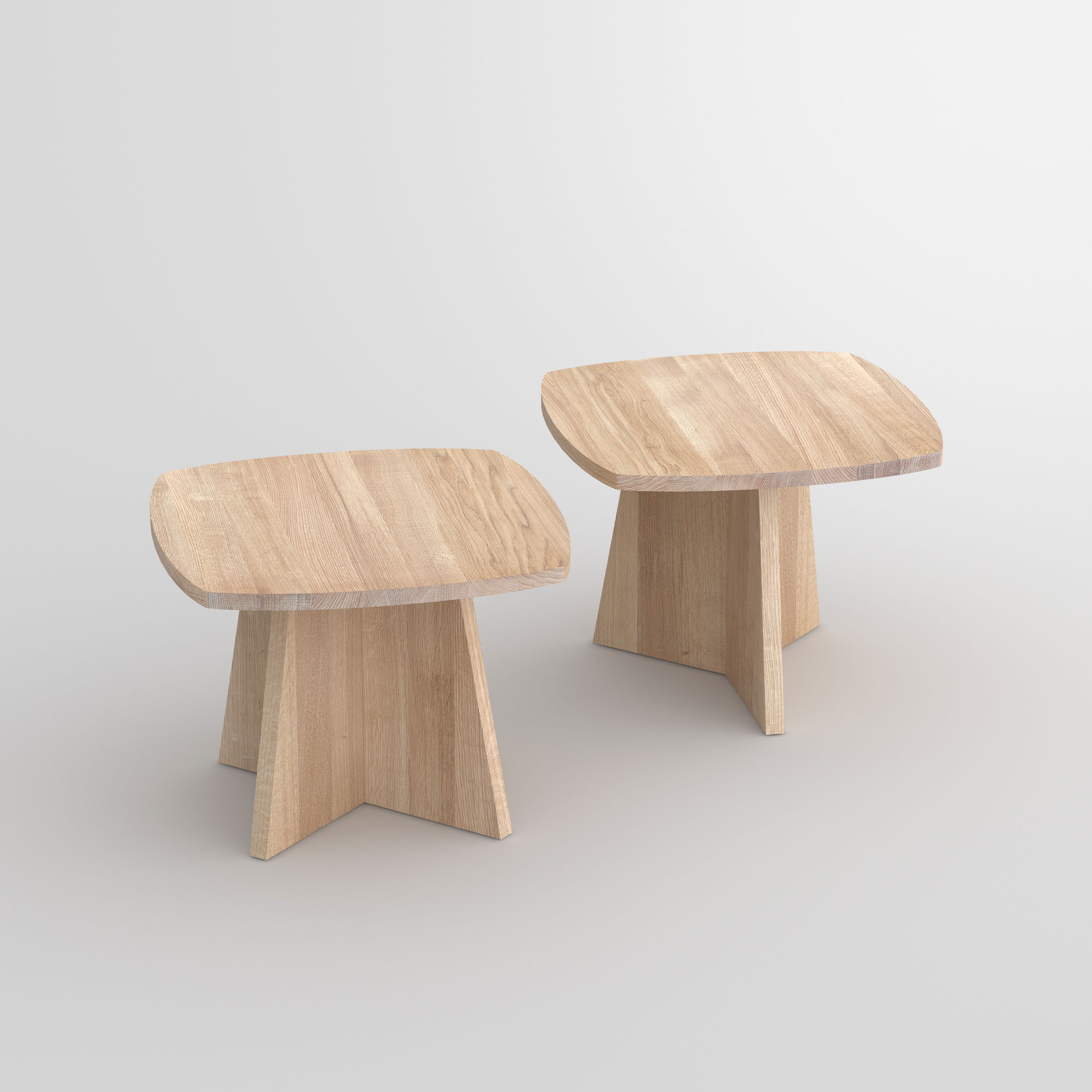 Coffee table LOTUS X cam1 custom made in solid wood by vitamin design