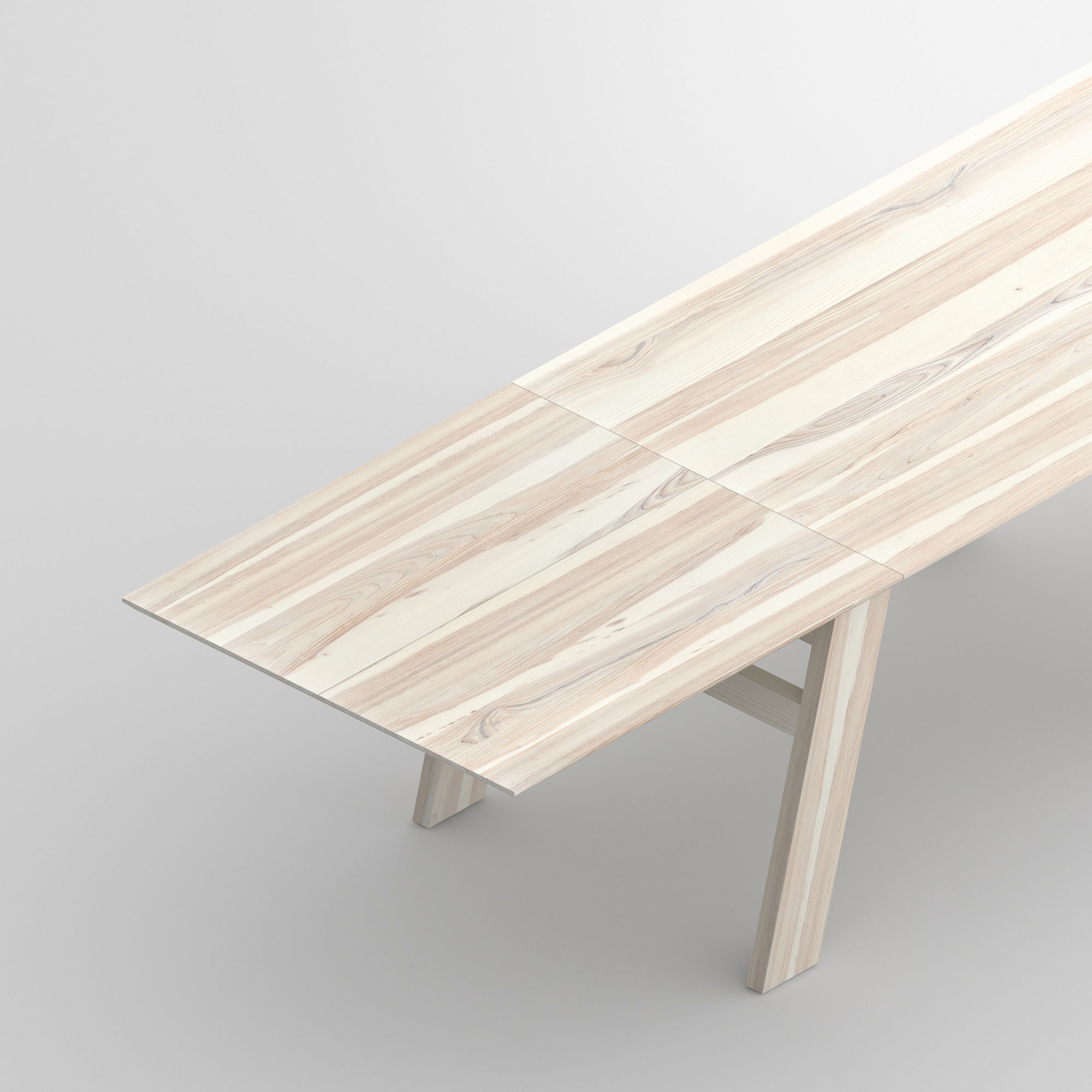 Solid Wood Extendable Table CULTUS BUTTERFLY cam3 custom made in solid wood by vitamin design