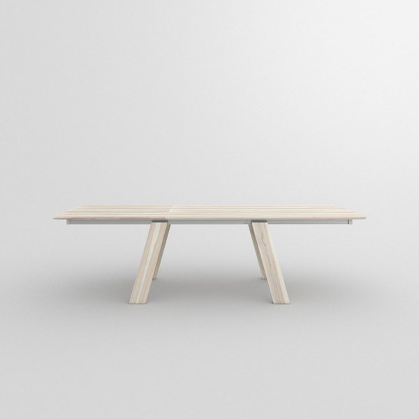 Solid Wood Extendable Table CULTUS BUTTERFLY cam2 custom made in Solid ash, white oiled by vitamin design