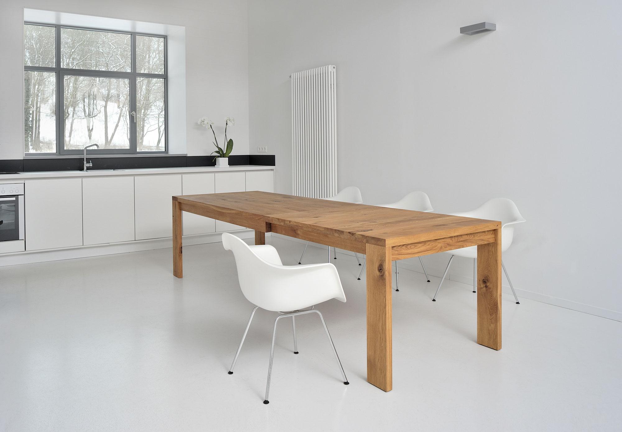 Extendable Table LUNGO 2761 custom made in solid wood by vitamin design