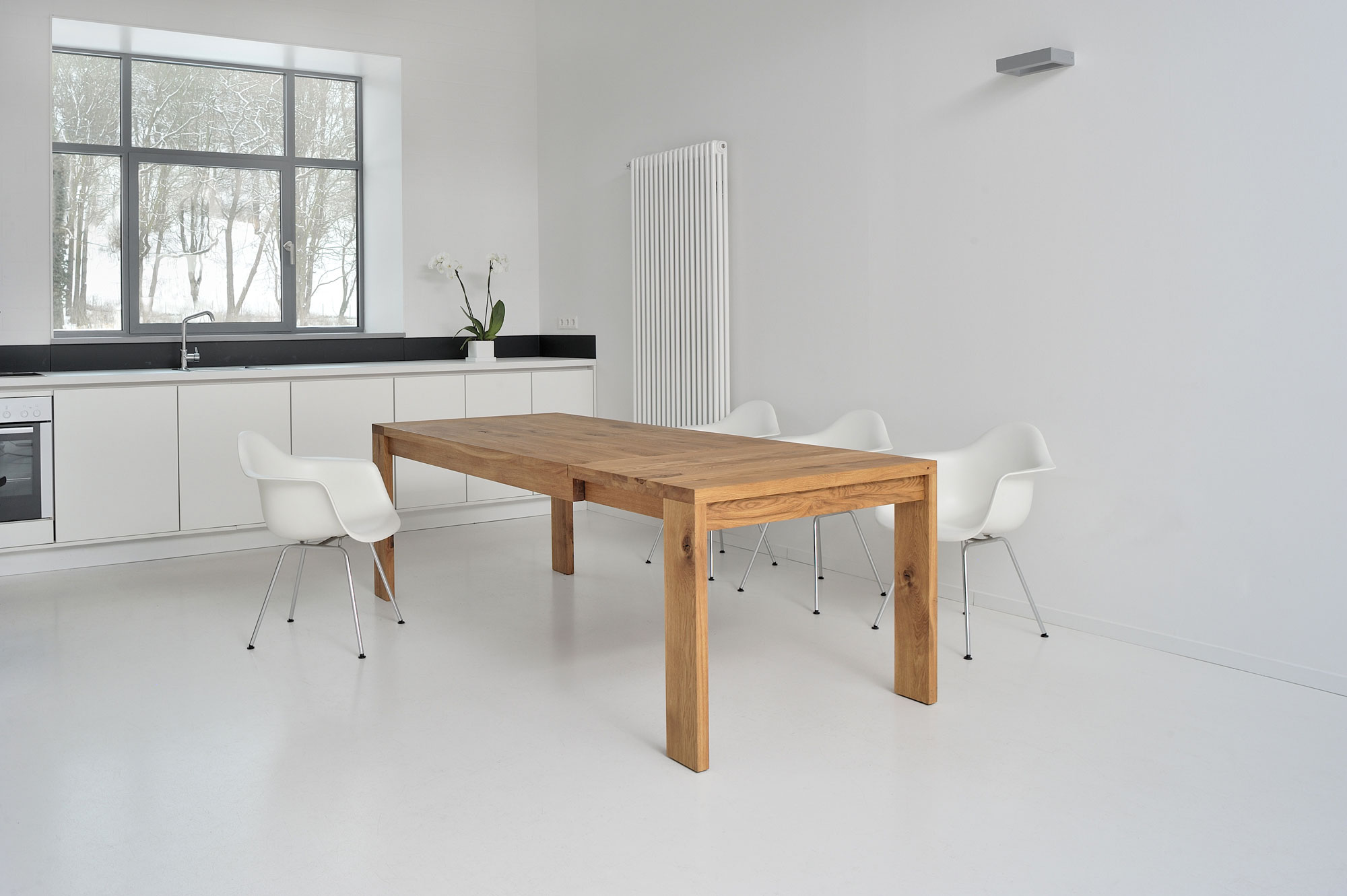 Extendable Table LUNGO 2763 custom made in solid wood by vitamin design