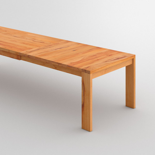 Extendable Table LUNGO cam2 custom made in Solid core beech, oiled by vitamin design