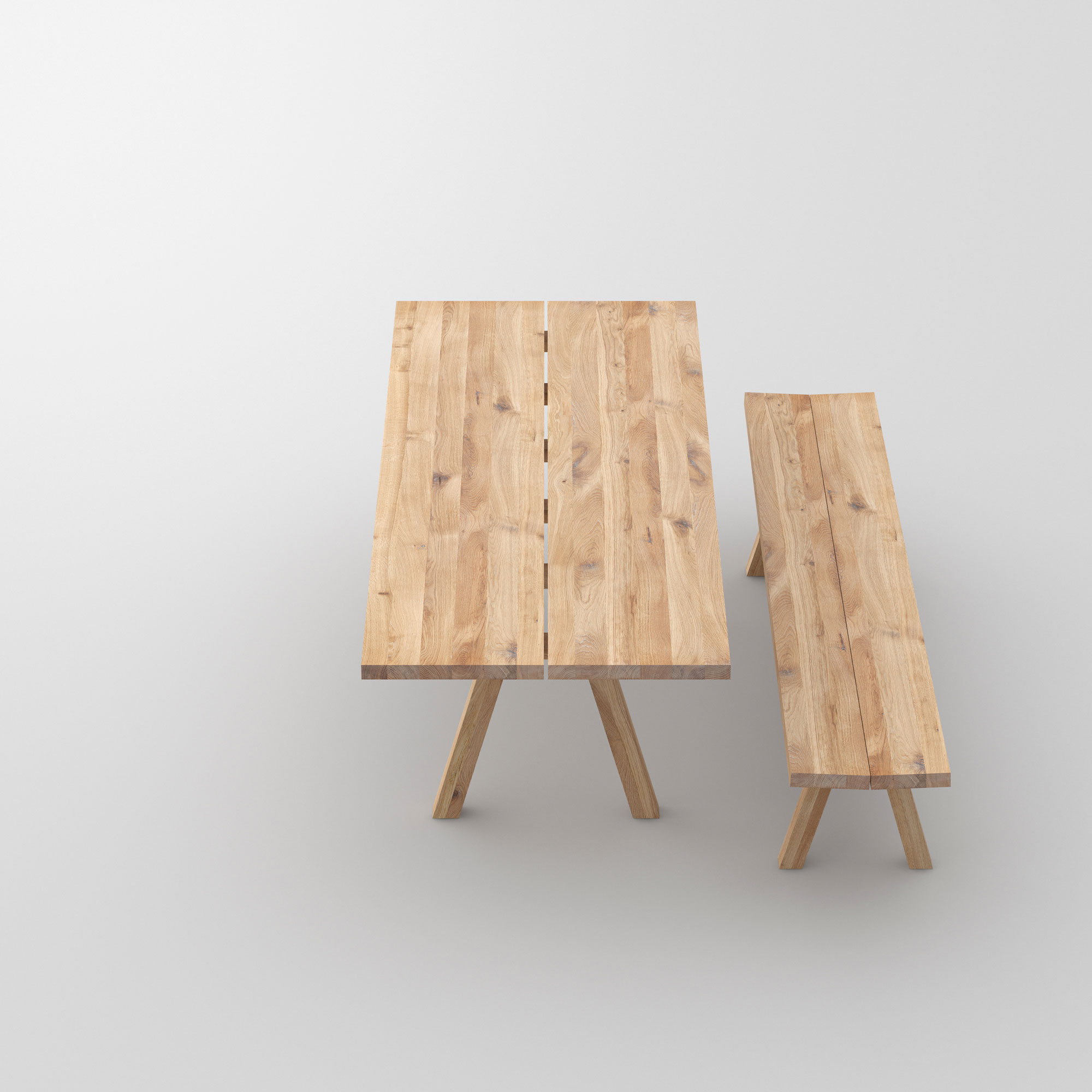 Solid Wood Table PAPILIO BASIC cam4 custom made in solid wood by vitamin design