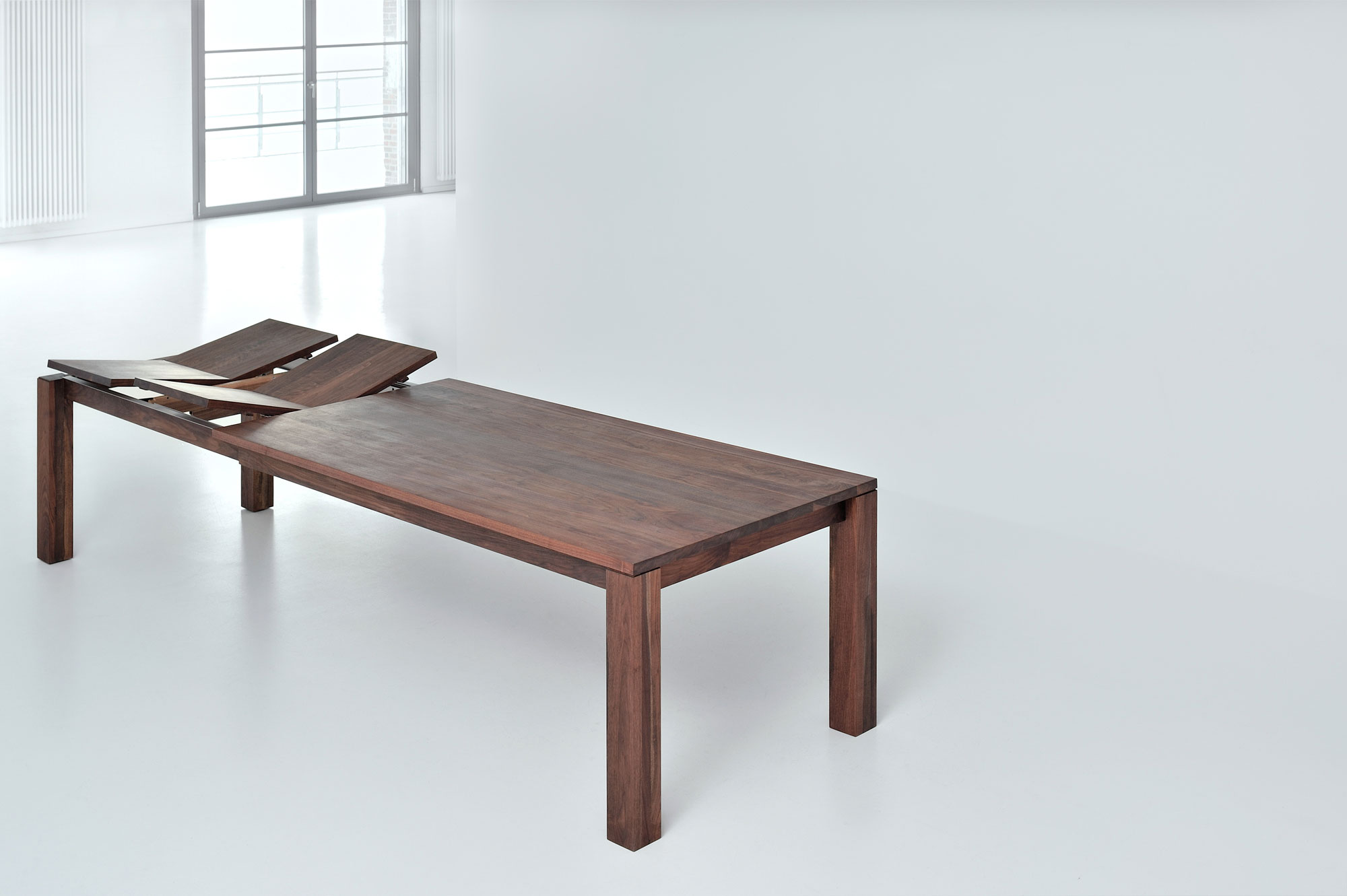 Pull-out Solid Wood Table LIVING BUTTERFLY 2685 custom made in solid wood by vitamin design