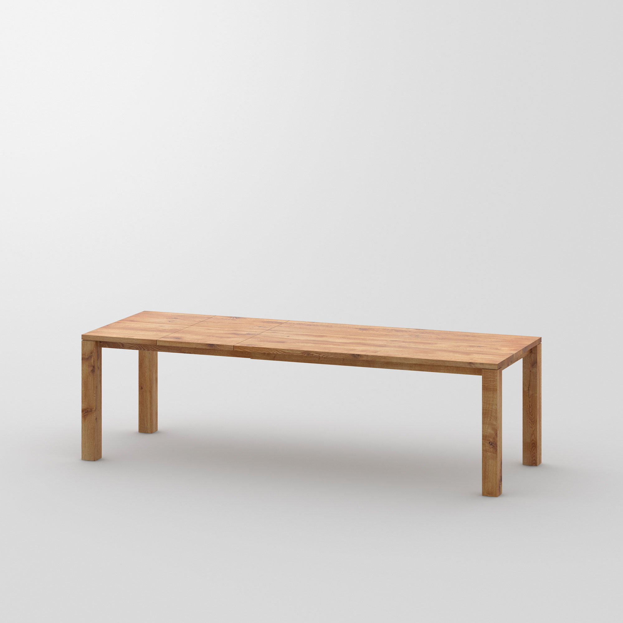 Pull-out Solid Wood Table LIVING BUTTERFLY cam4 custom made in solid wood by vitamin design