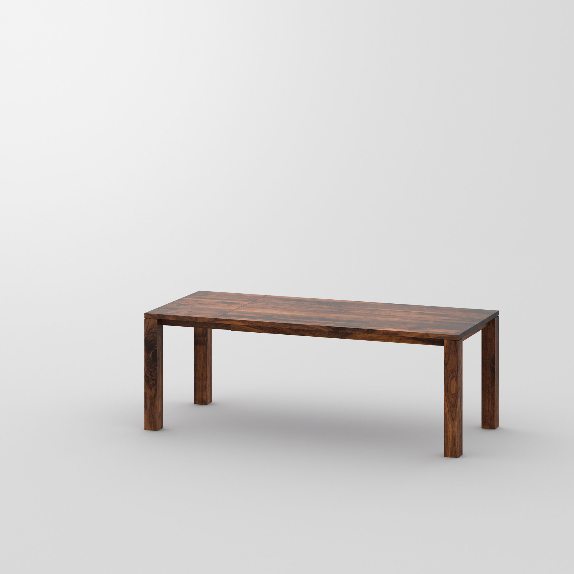 Pull-out Solid Wood Table LIVING BUTTERFLY cam1 custom made in solid wood by vitamin design