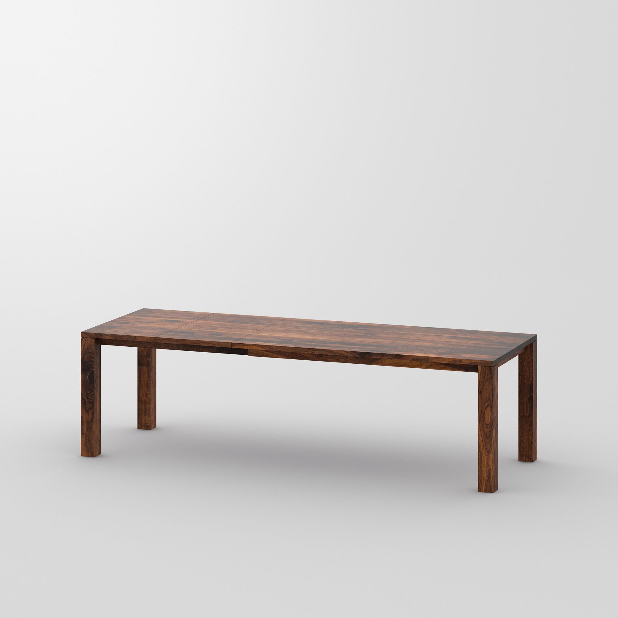 Pull-out Solid Wood Table LIVING BUTTERFLY cam4 custom made in solid wood by vitamin design