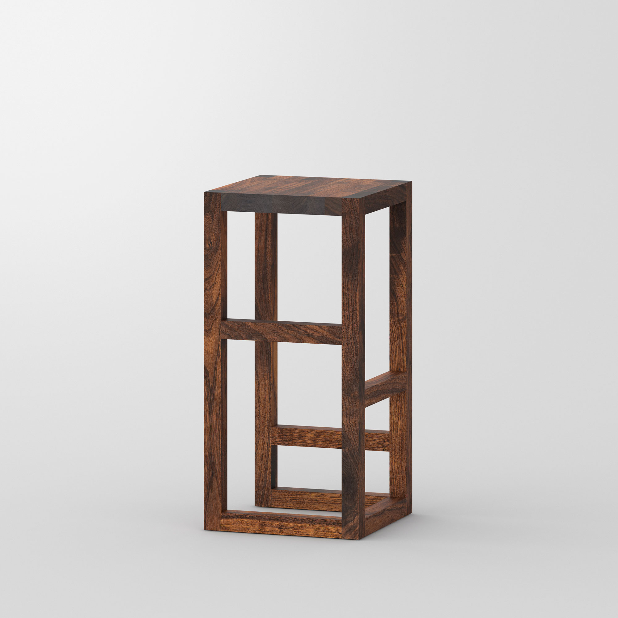 Bar Stool Solid Wood STEP cam1 custom made in solid wood by vitamin design