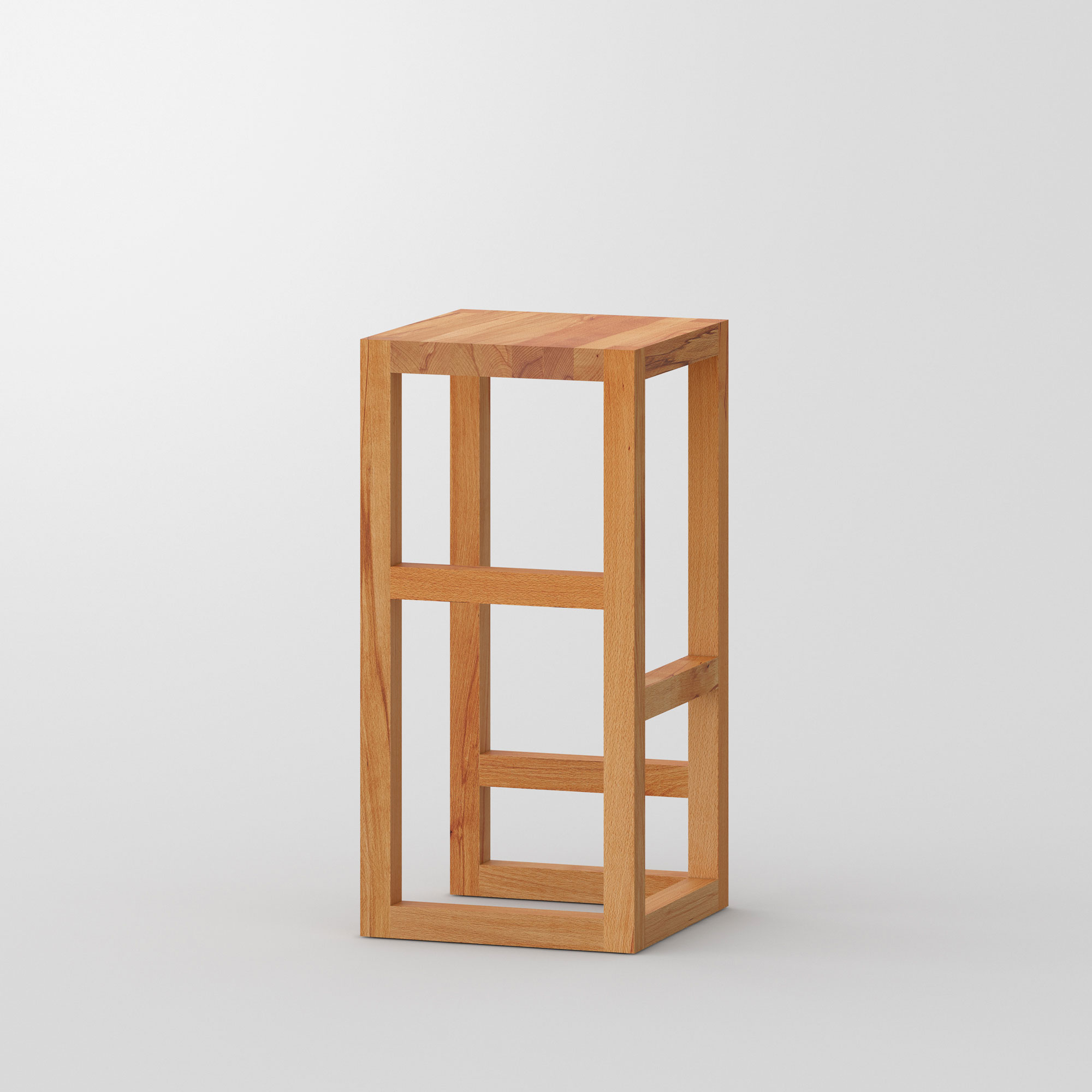 Bar Stool Solid Wood STEP cam1 custom made in solid wood by vitamin design