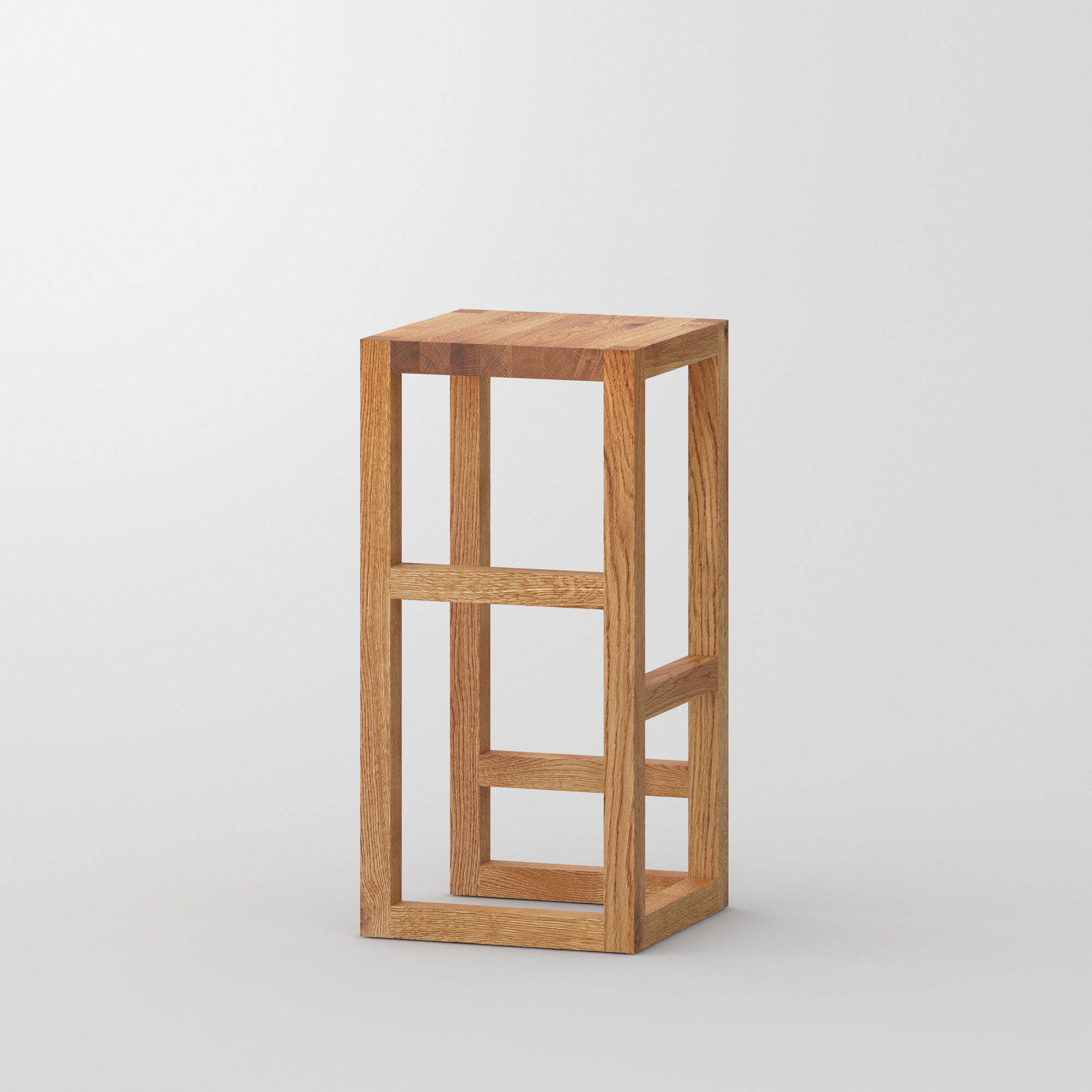 Bar Stool Solid Wood STEP cam1 custom made in solid wood by vitamin design
