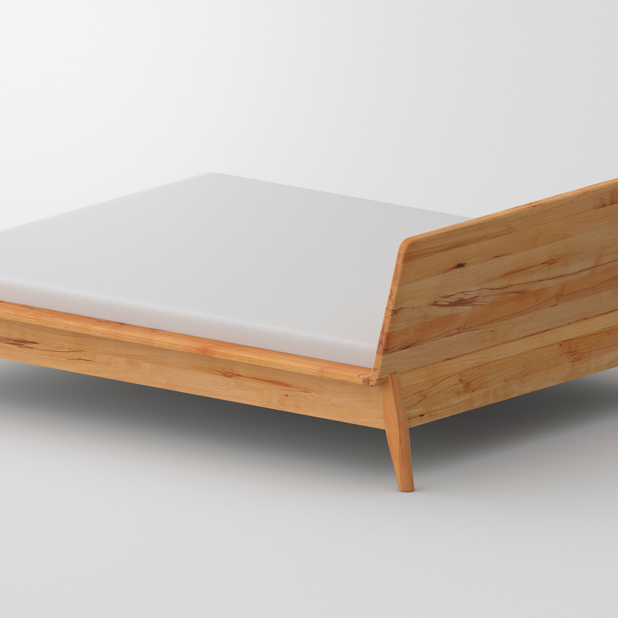 Designer Bed AETAS cam4 custom made in solid wood by vitamin design