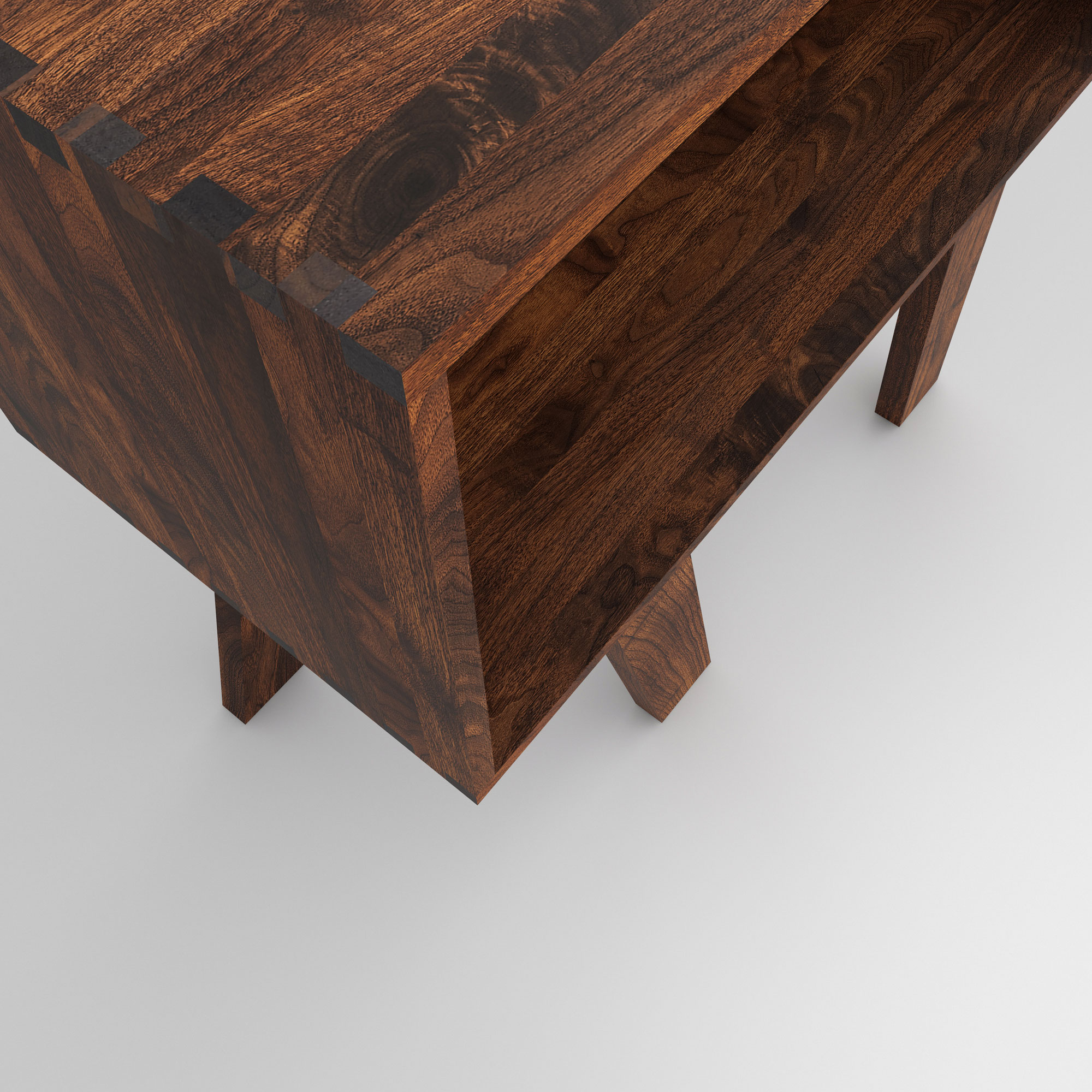 Solid Wood Shelf GO RW cam4 custom made in solid wood by vitamin design
