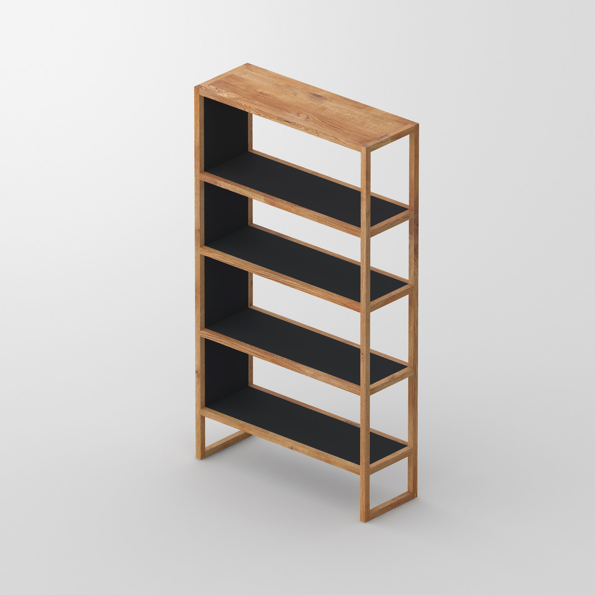 Linoleum Wood Shelf SENA cam3 custom made in solid wood by vitamin design