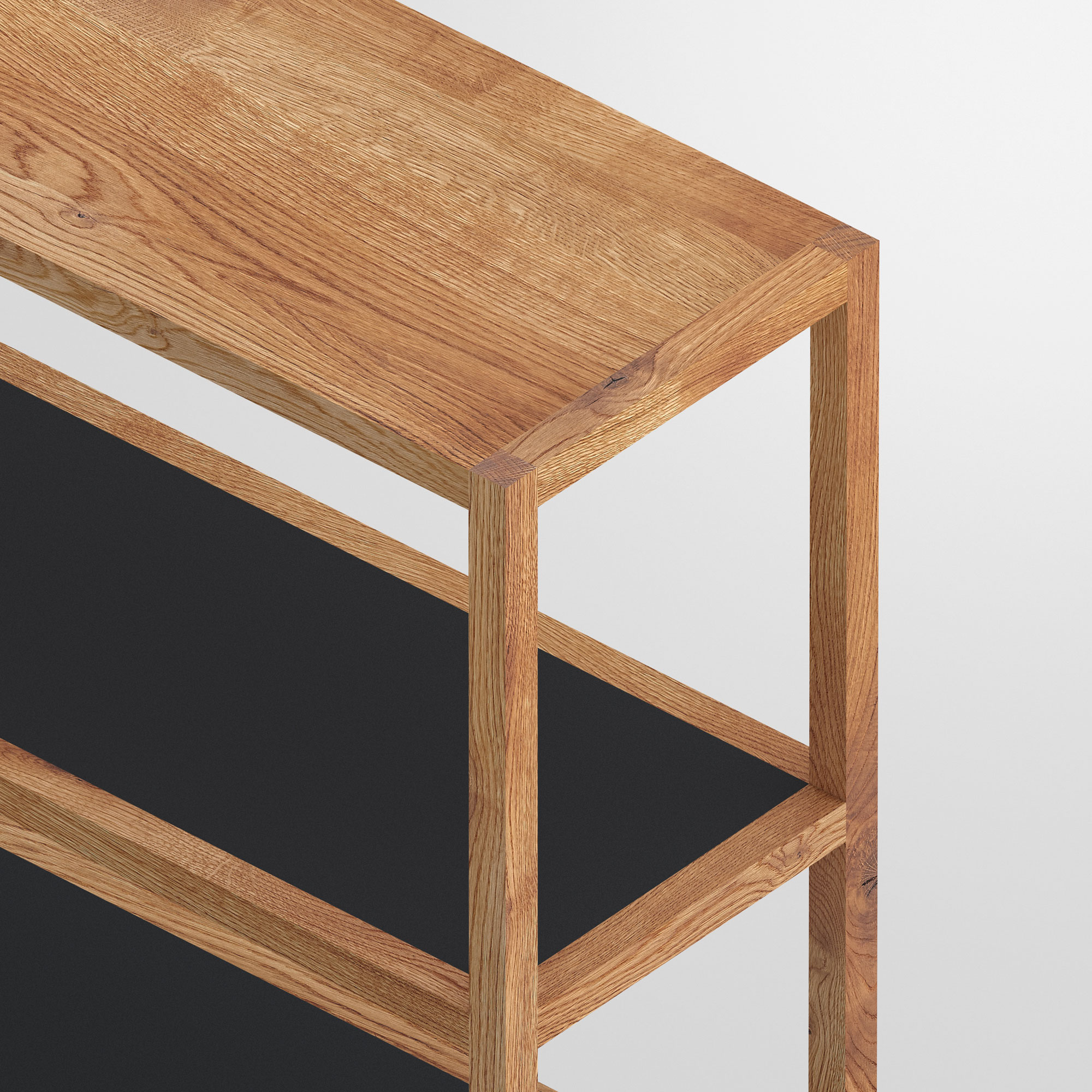 Linoleum Wood Shelf SENA cam4 custom made in solid wood by vitamin design