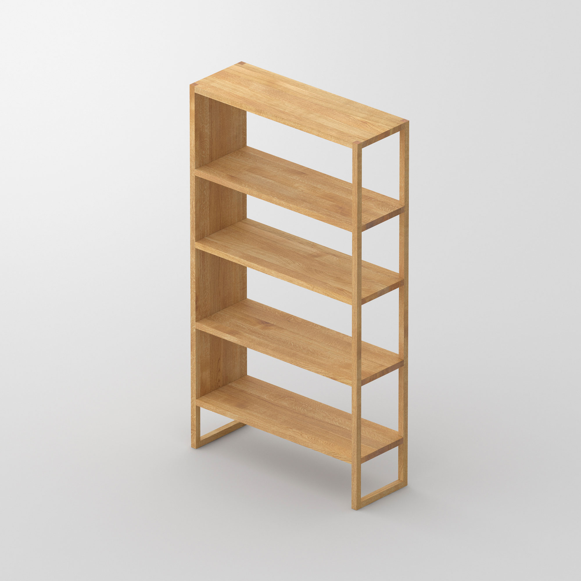 Linoleum Wood Shelf SENA cam3 custom made in solid wood by vitamin design