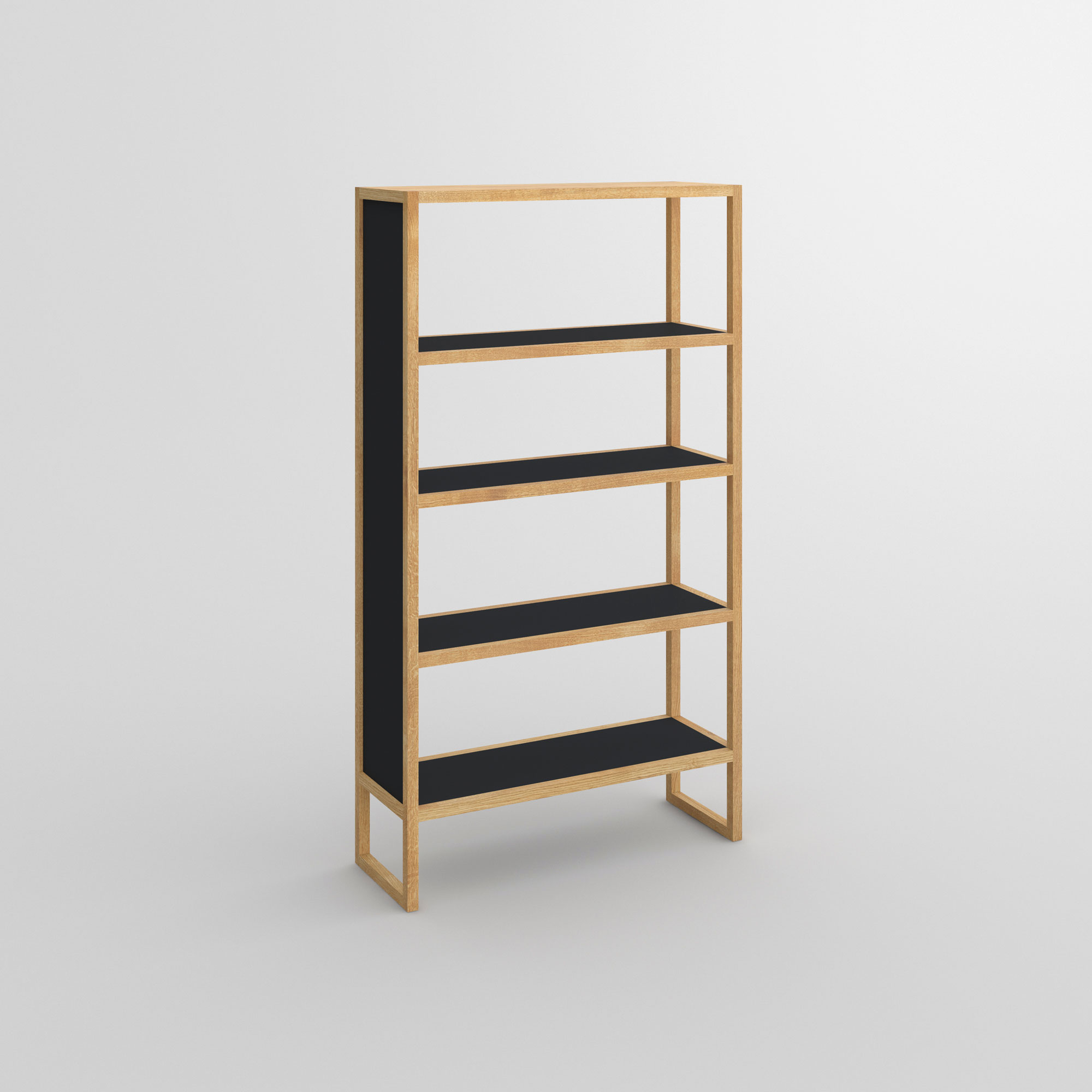 Linoleum Wood Shelf SENA cam1 custom made in solid wood by vitamin design