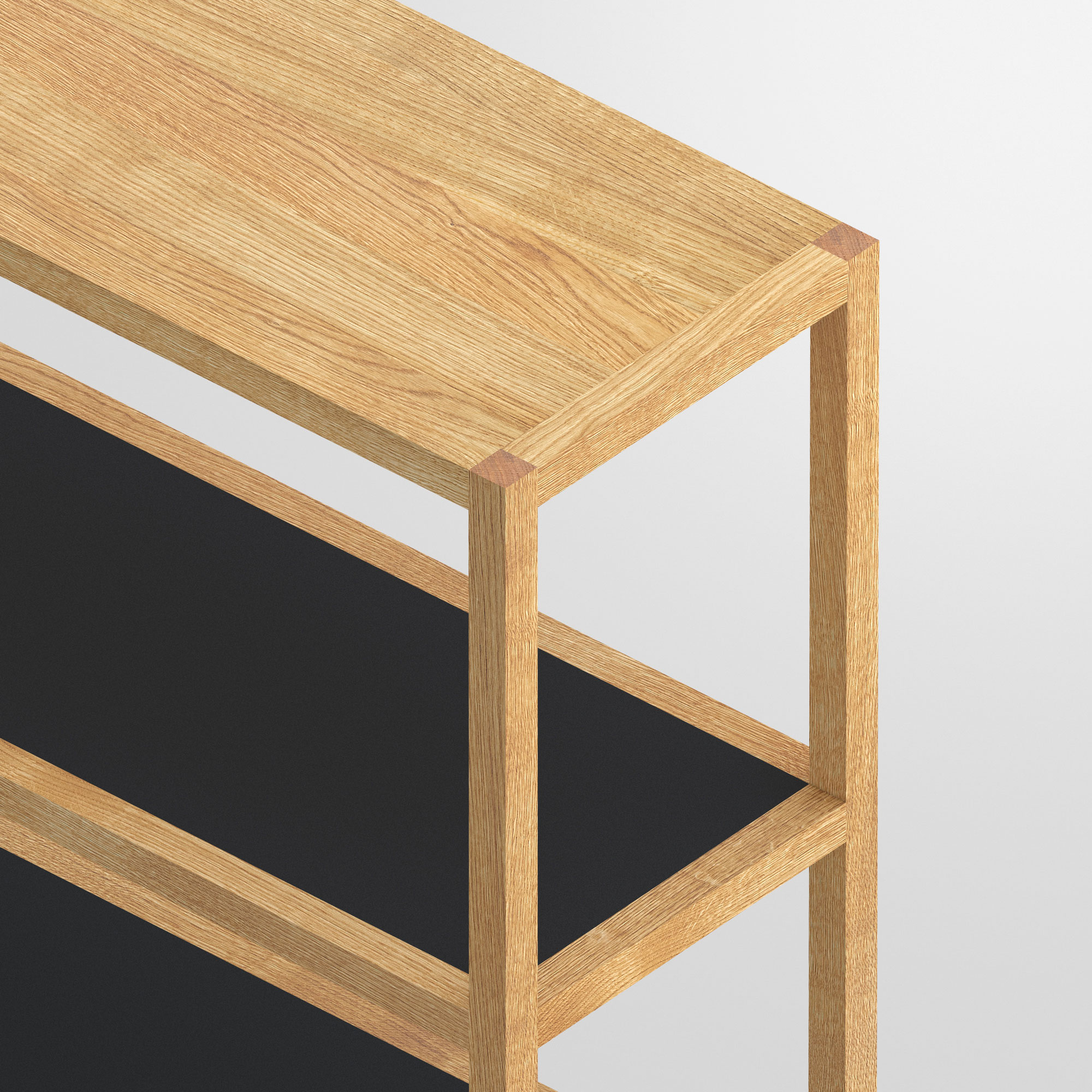 Linoleum Wood Shelf SENA cam4 custom made in solid wood by vitamin design