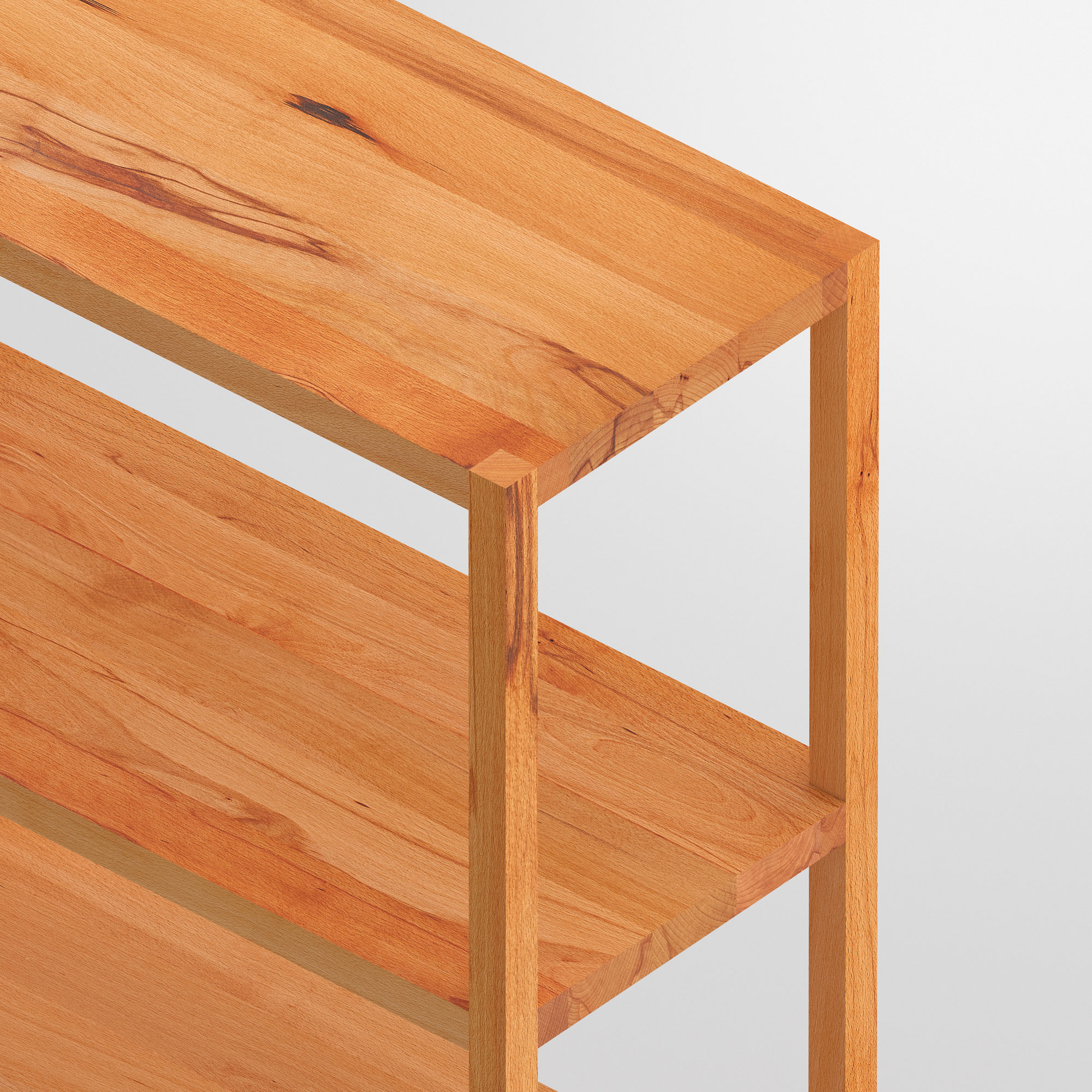 Linoleum Wood Shelf SENA cam4 custom made in solid wood by vitamin design